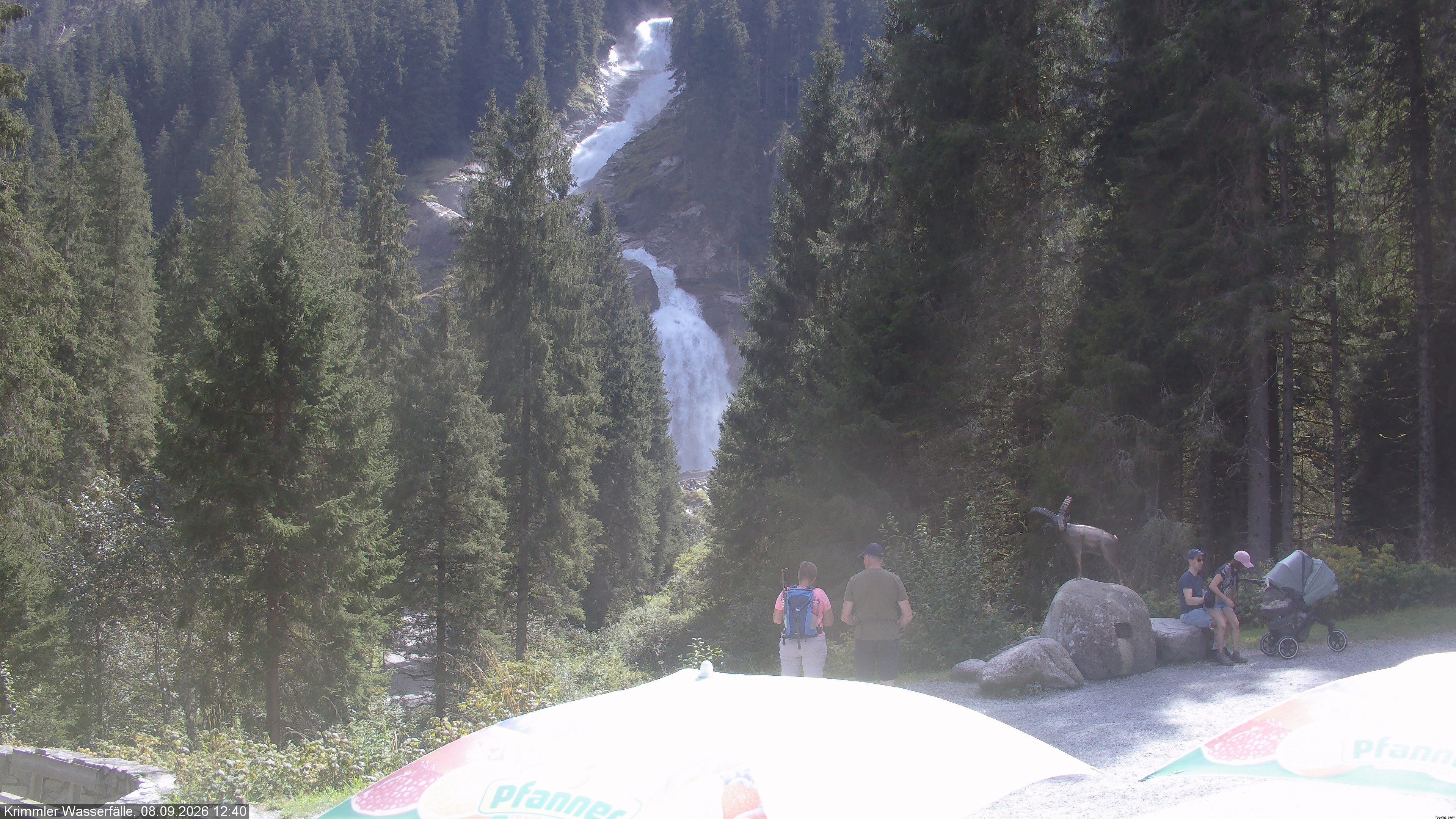 Archiv Foto Webcam Krimmler Wasserfall - Hanke's Café