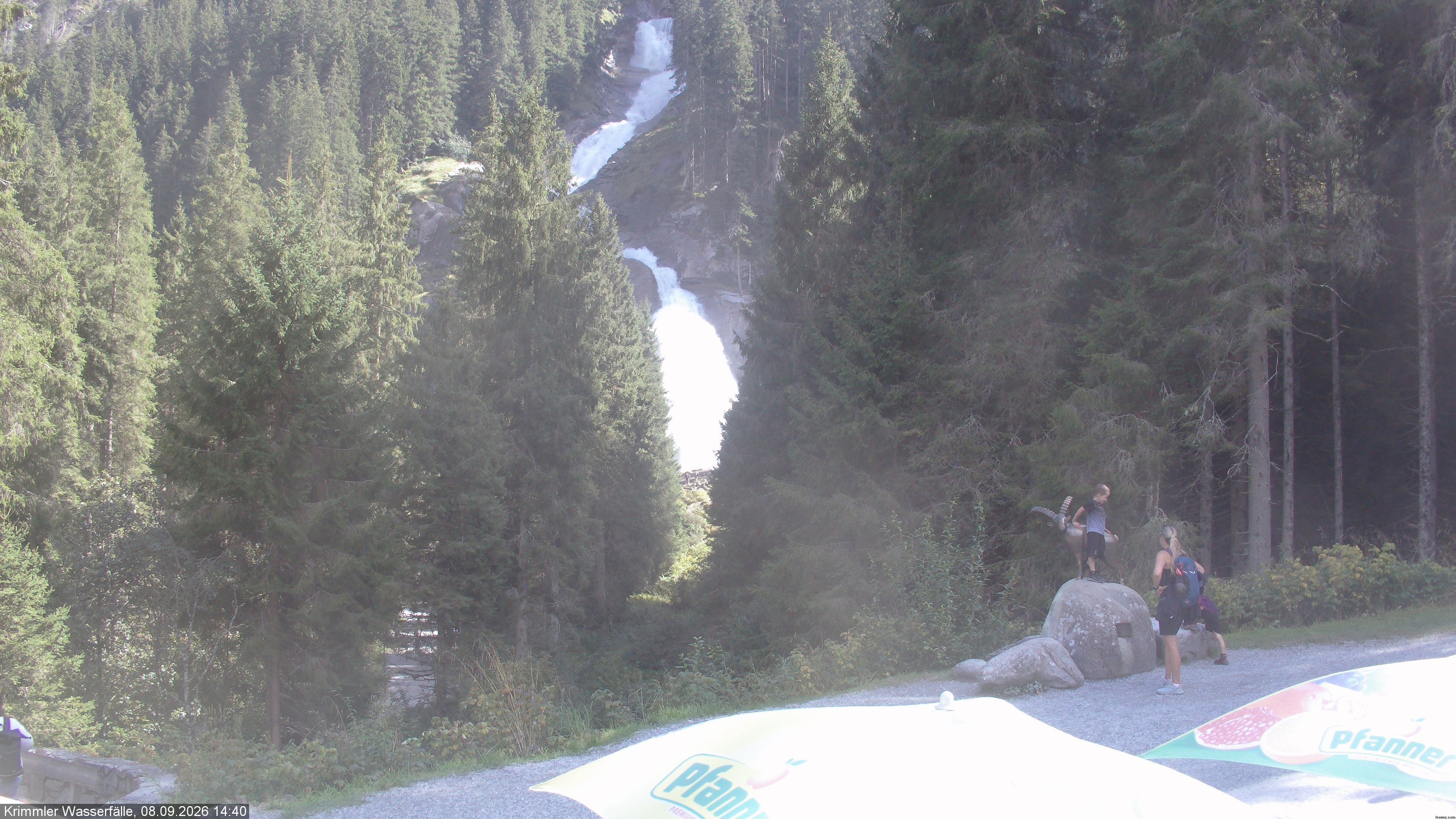 Archiv Foto Webcam Krimmler Wasserfall - Hanke's Café
