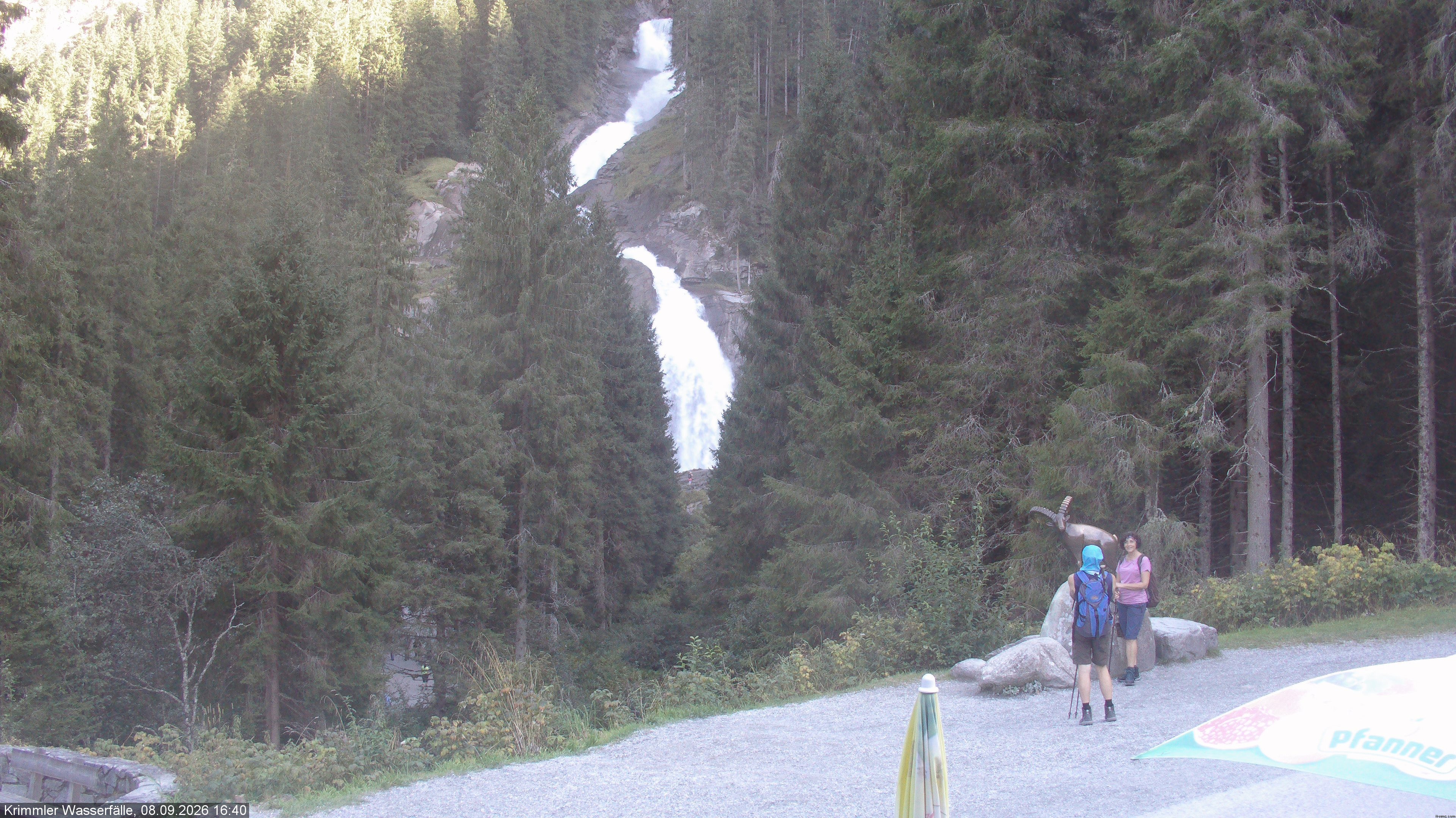 Archiv Foto Webcam Krimmler Wasserfall - Hanke's Café
