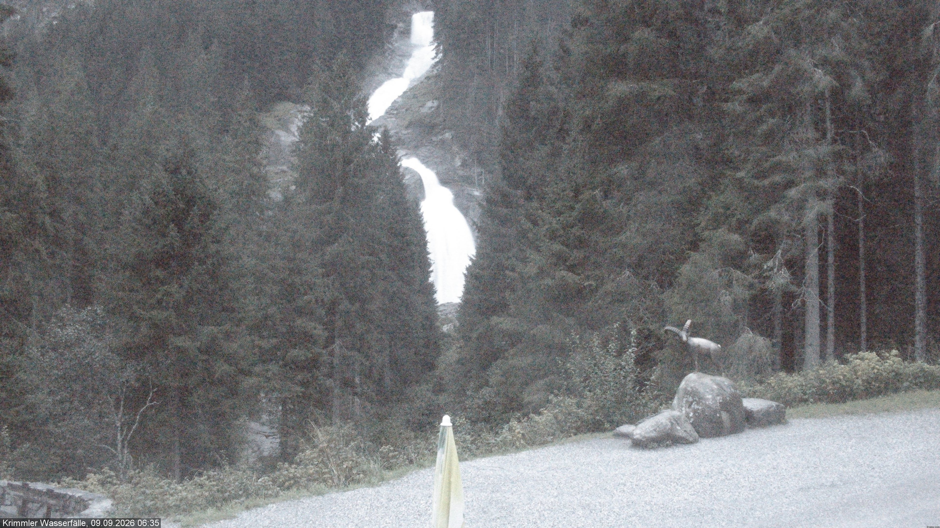 Archiv Foto Webcam Krimmler Wasserfall - Hanke's Café