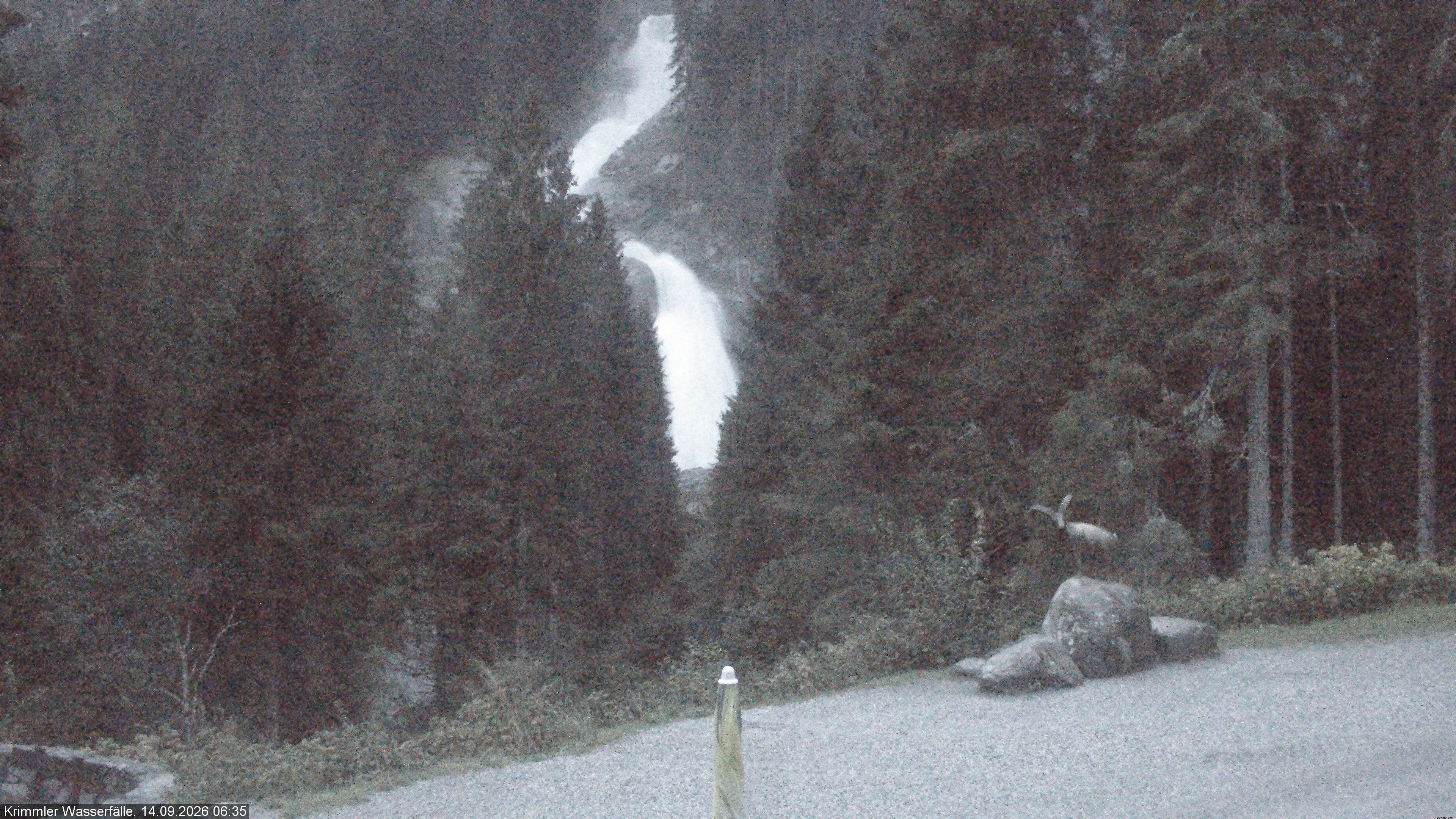 Archiv Foto Webcam Krimmler Wasserfall - Hanke's Café