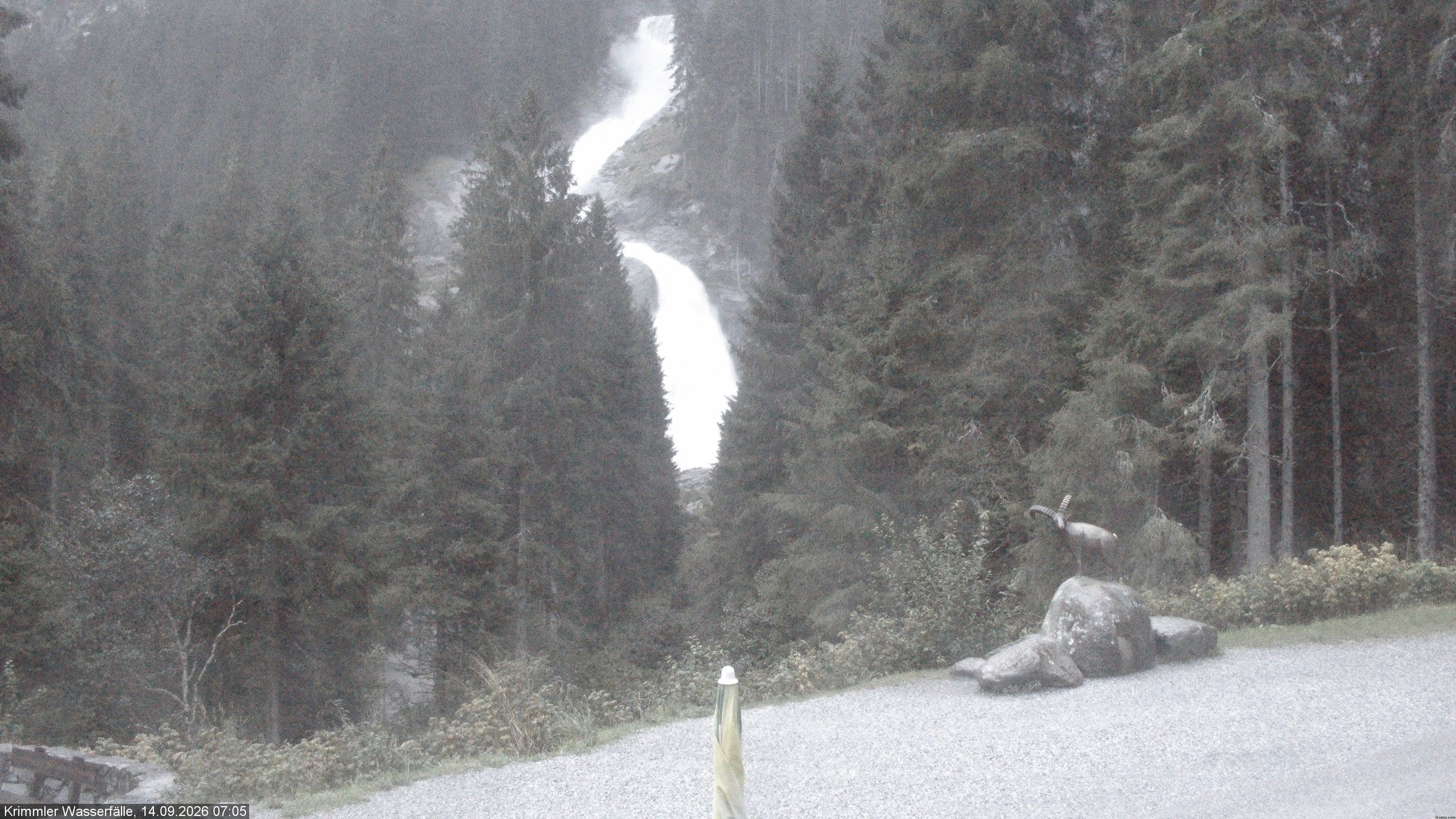 Archiv Foto Webcam Krimmler Wasserfall - Hanke's Café