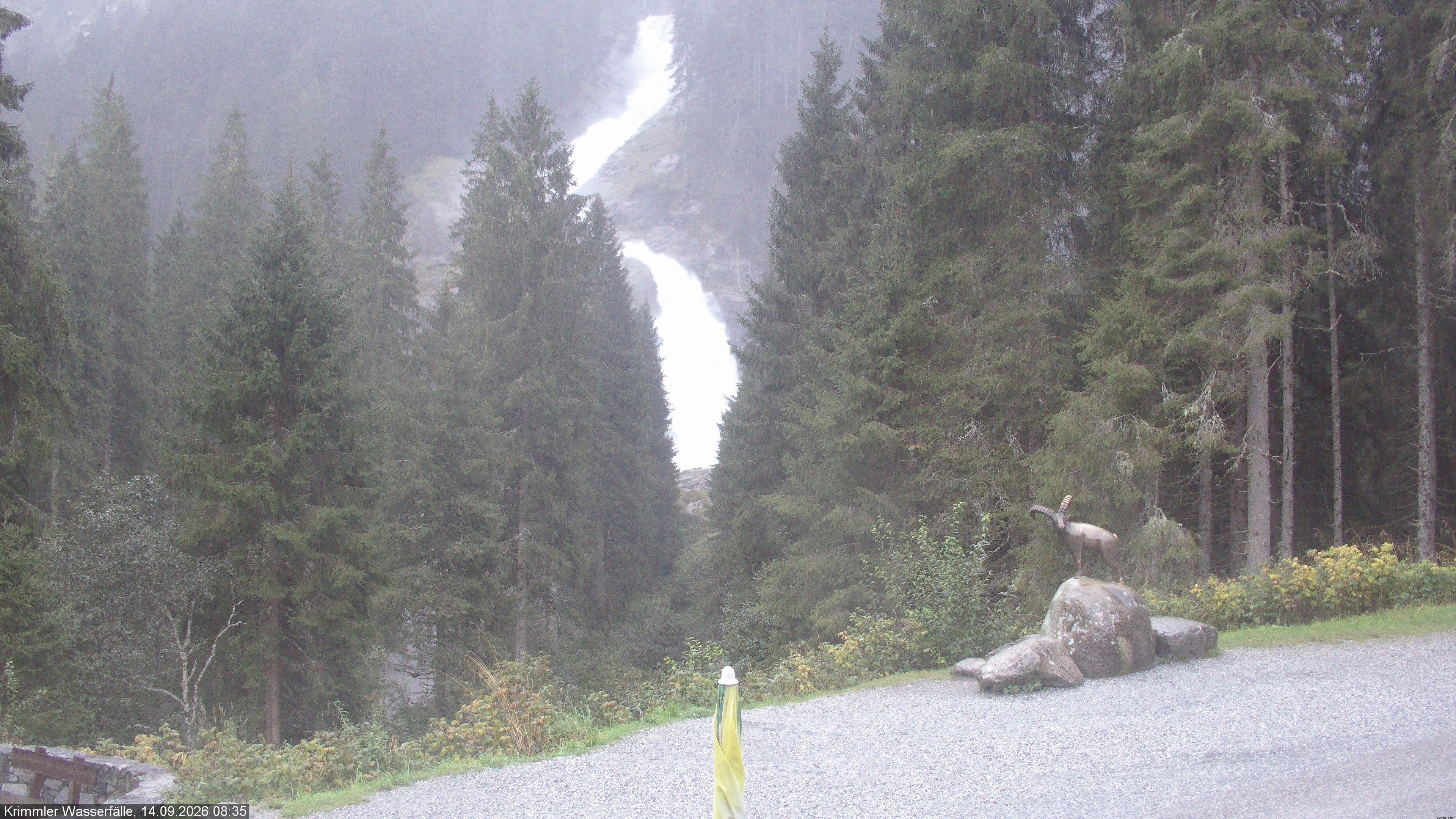 Archiv Foto Webcam Krimmler Wasserfall - Hanke's Café