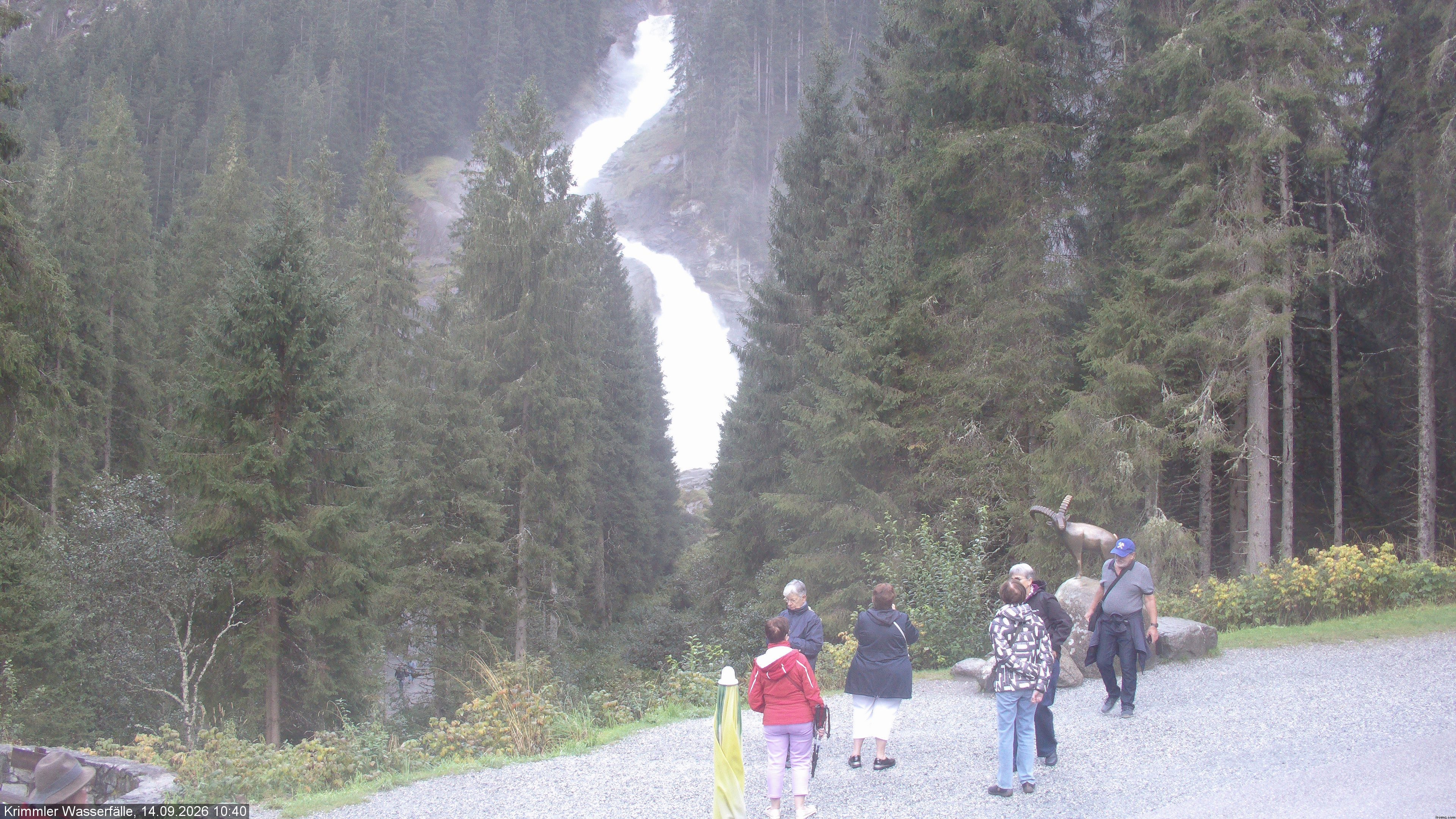 Archiv Foto Webcam Krimmler Wasserfall - Hanke's Café