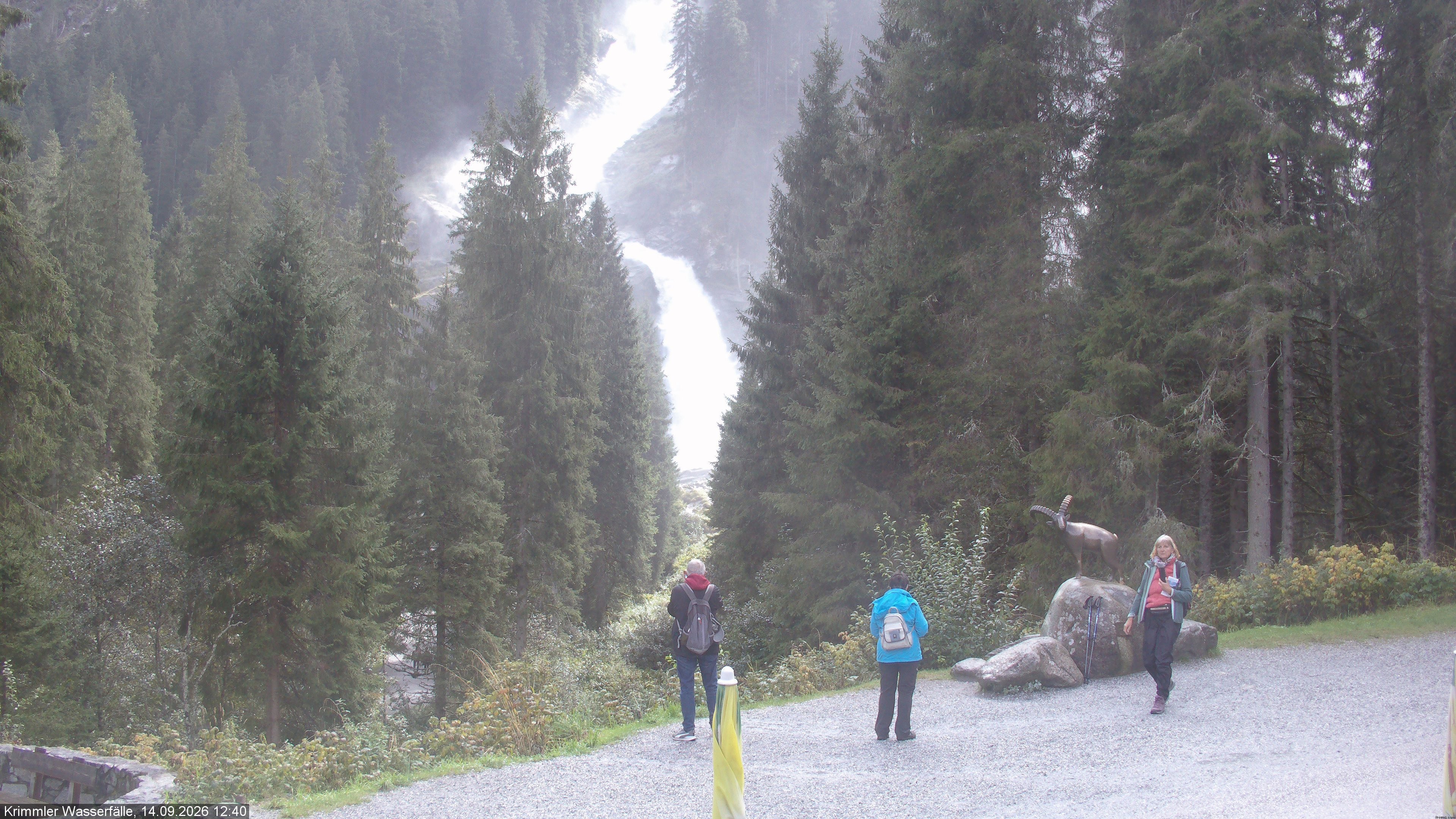Archiv Foto Webcam Krimmler Wasserfall - Hanke's Café