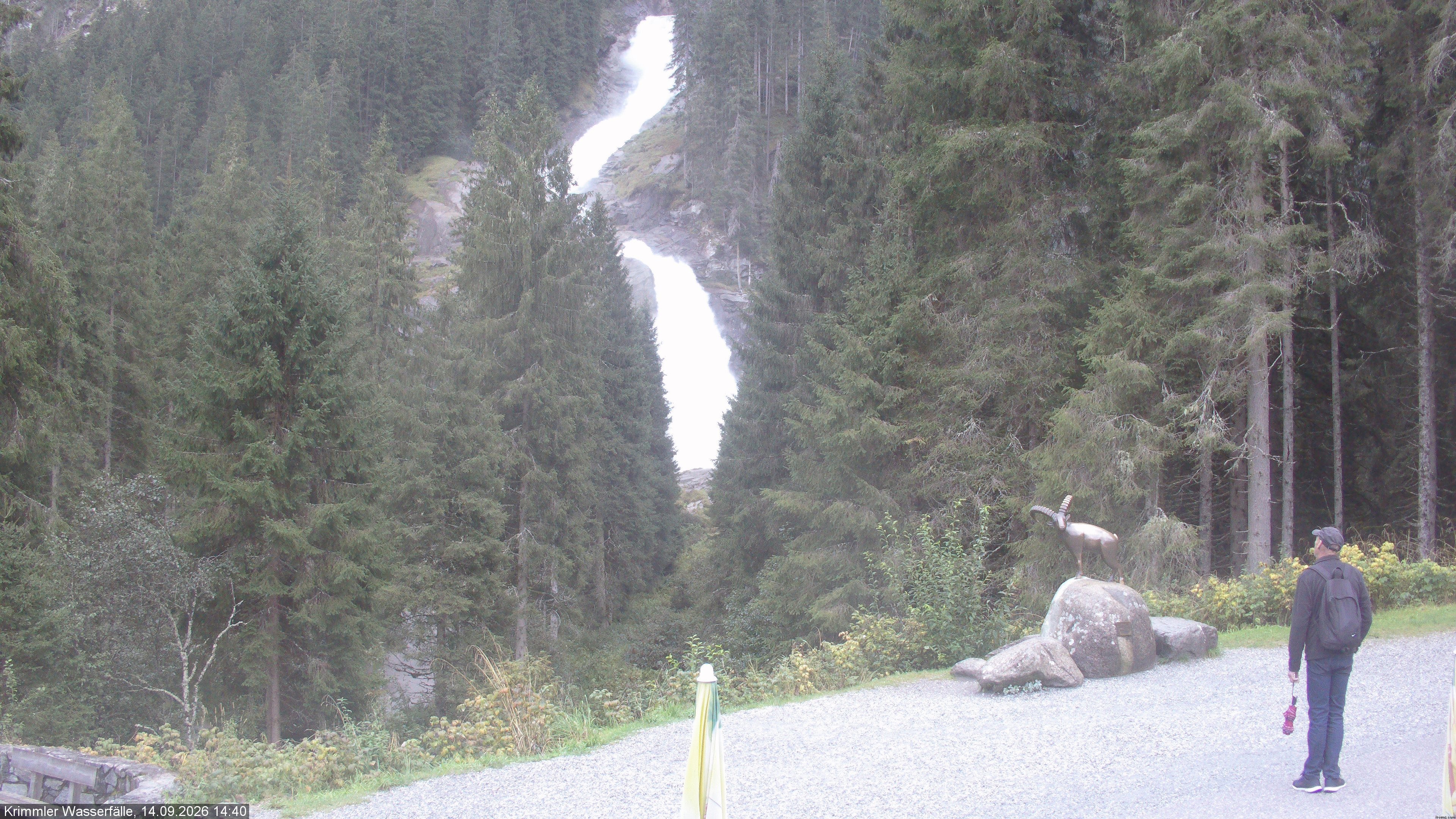 Archiv Foto Webcam Krimmler Wasserfall - Hanke's Café