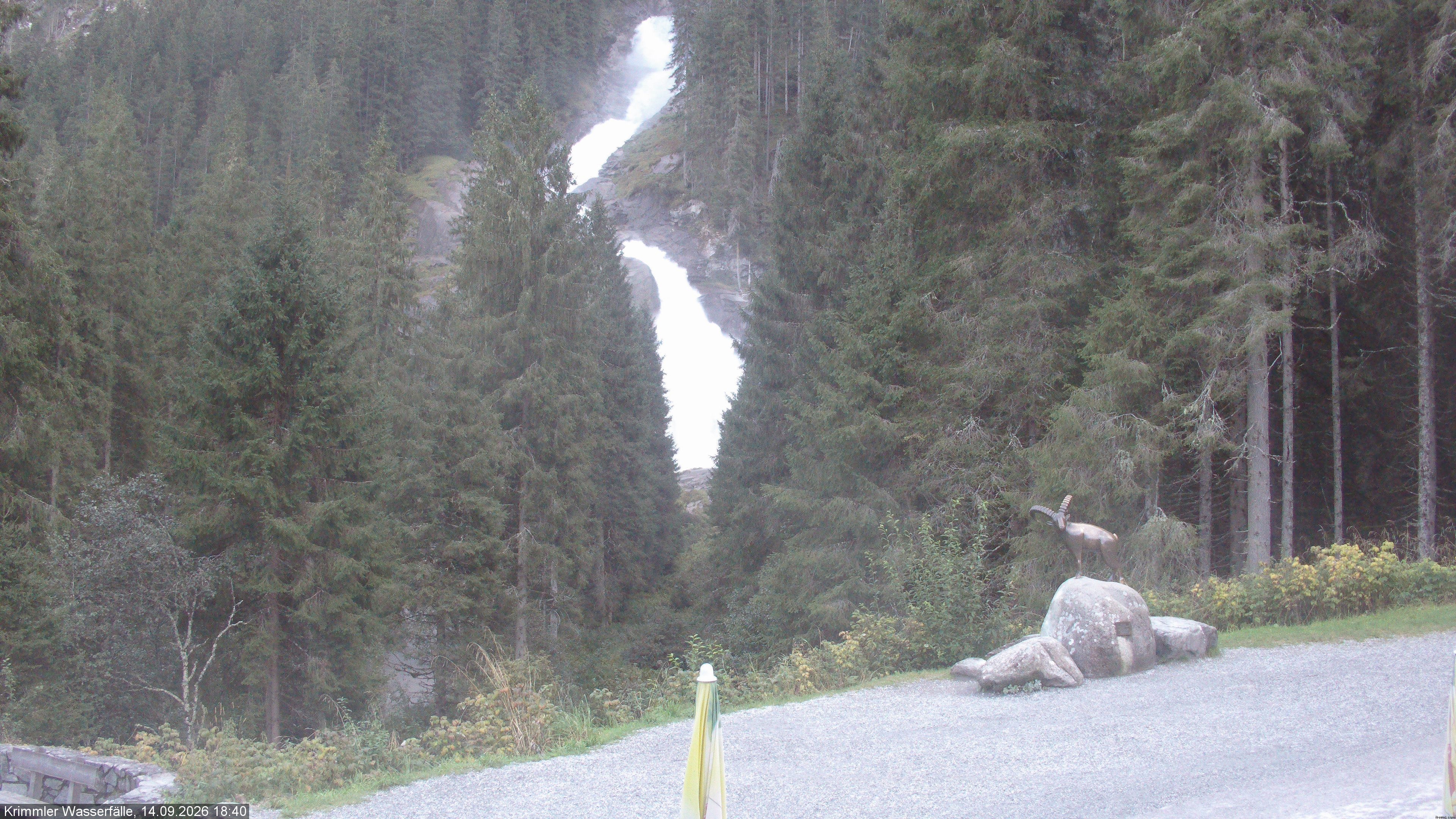 Archiv Foto Webcam Krimmler Wasserfall - Hanke's Café
