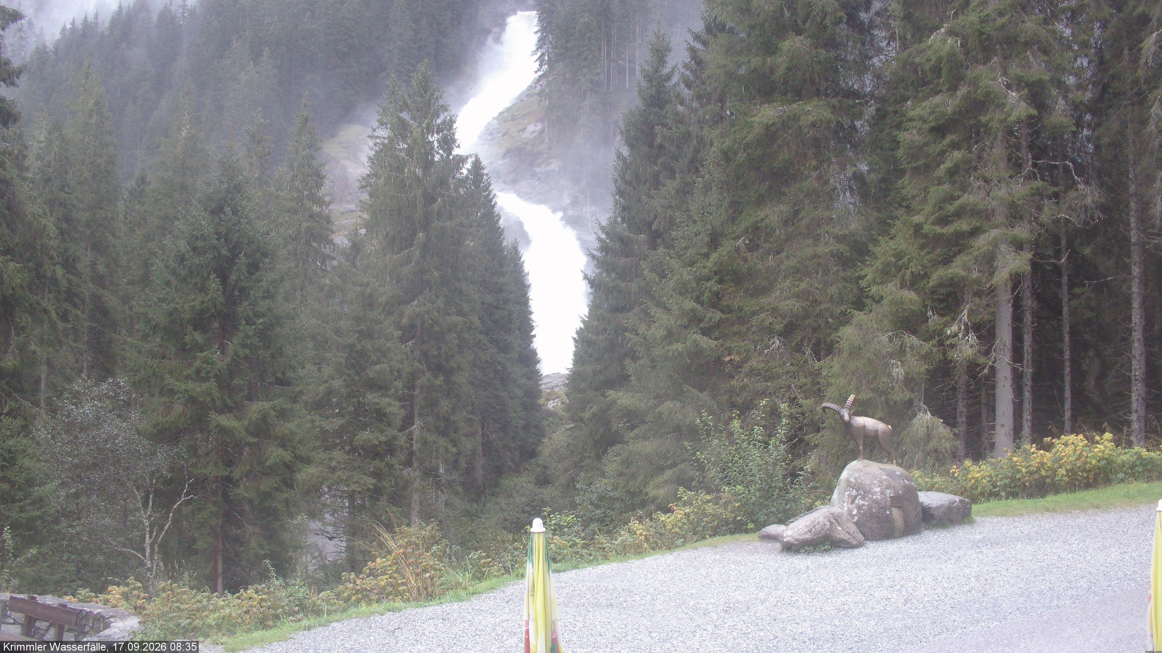 Archiv Foto Webcam Krimmler Wasserfall - Hanke's Café