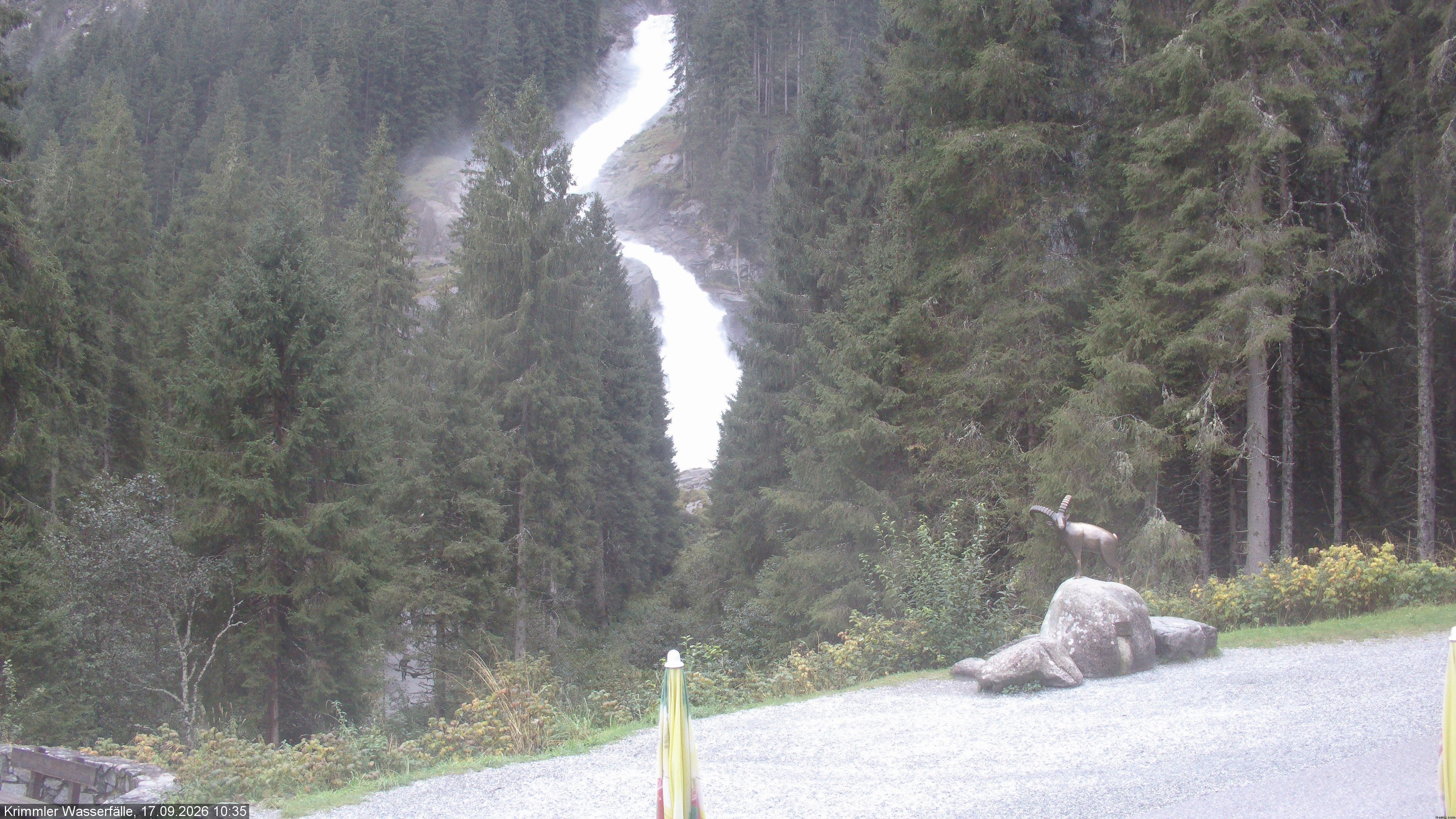 Archiv Foto Webcam Krimmler Wasserfall - Hanke's Café