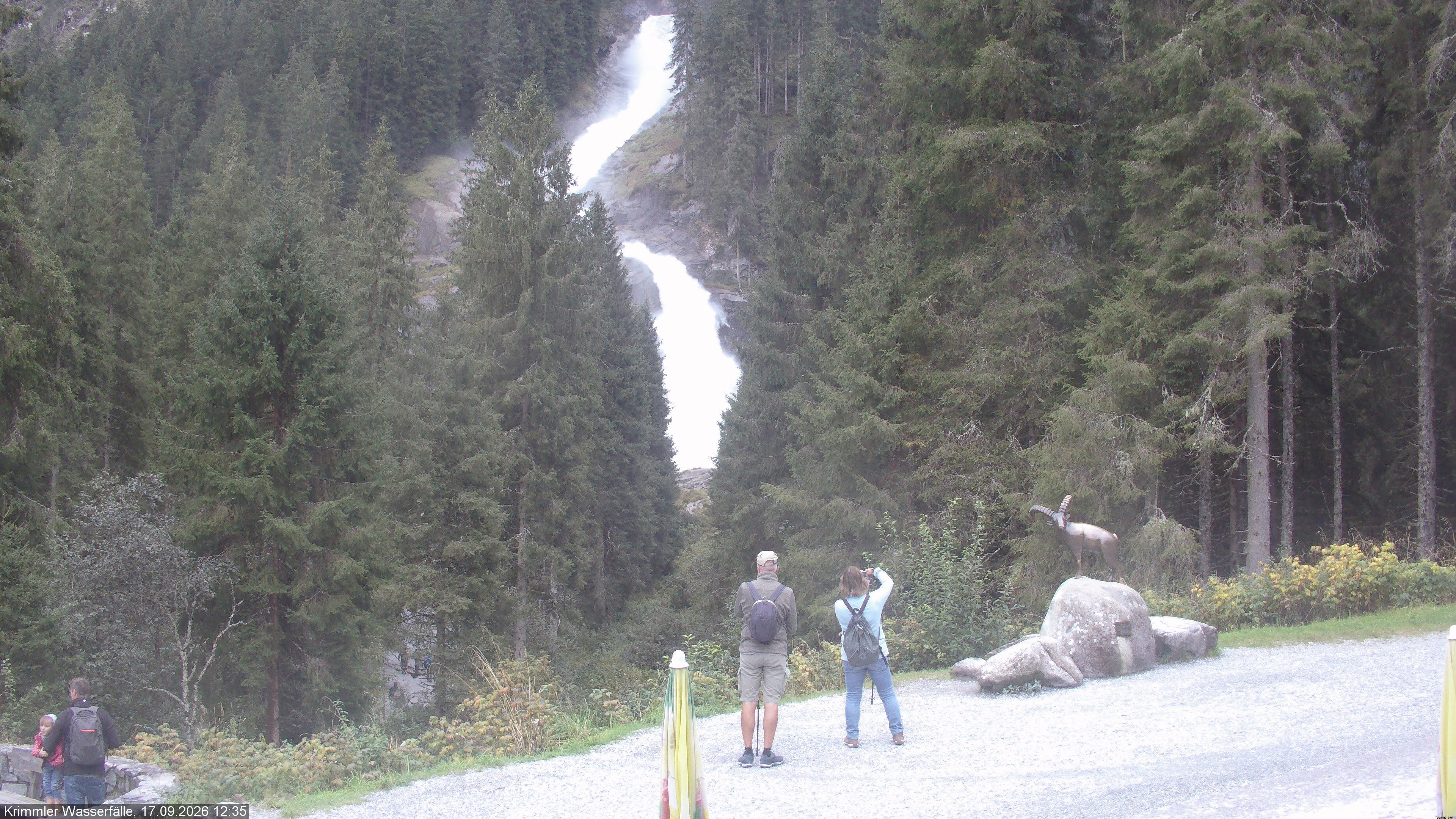 Archiv Foto Webcam Krimmler Wasserfall - Hanke's Café