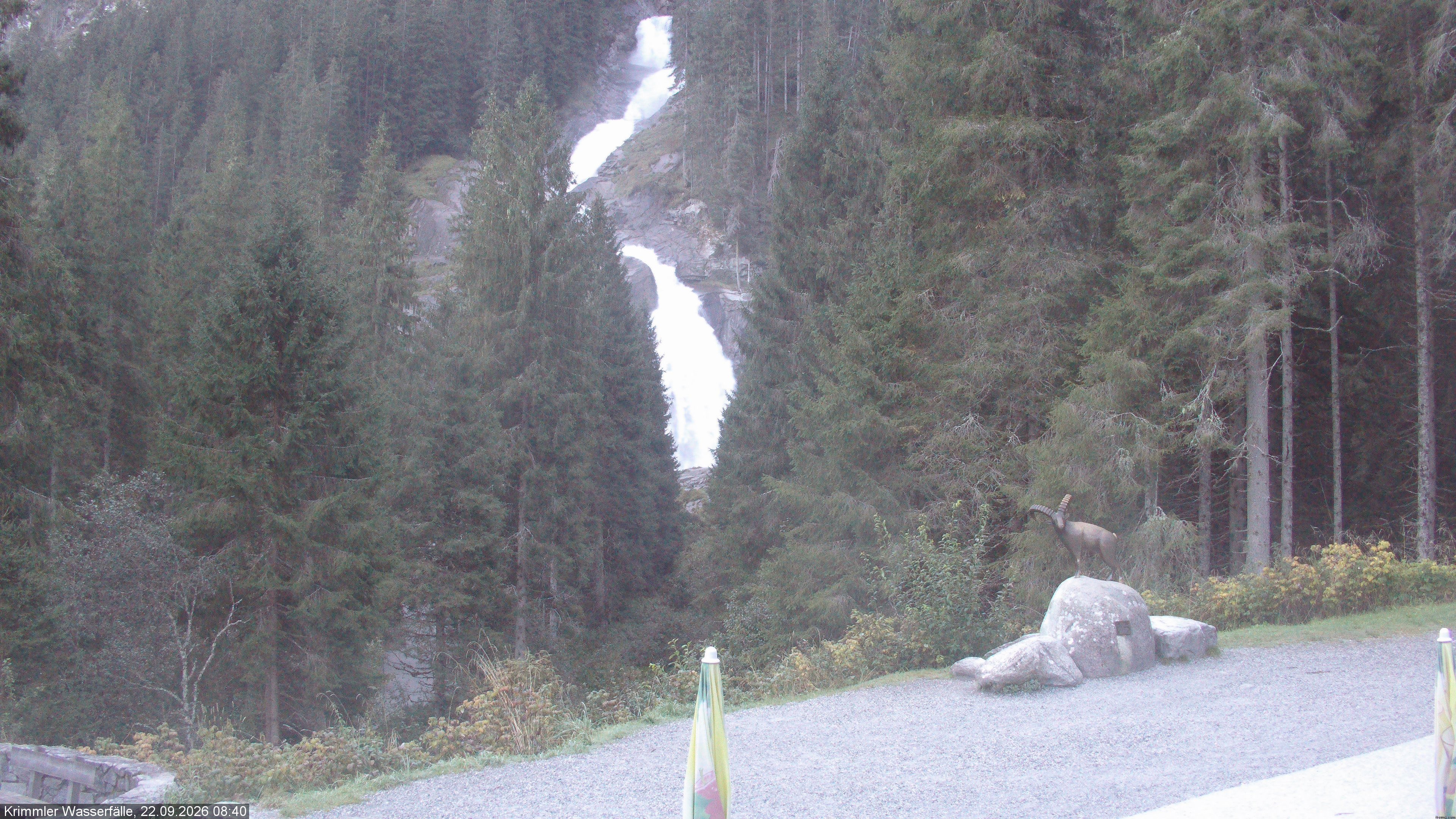 Archiv Foto Webcam Krimmler Wasserfall - Hanke's Café