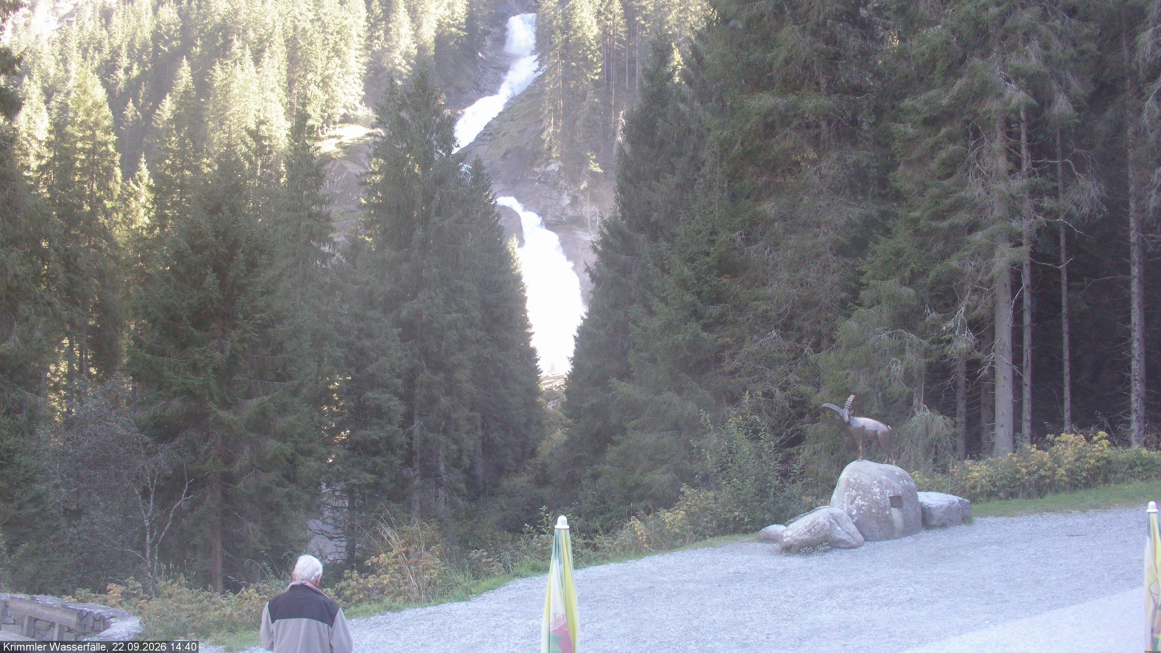 Archiv Foto Webcam Krimmler Wasserfall - Hanke's Café
