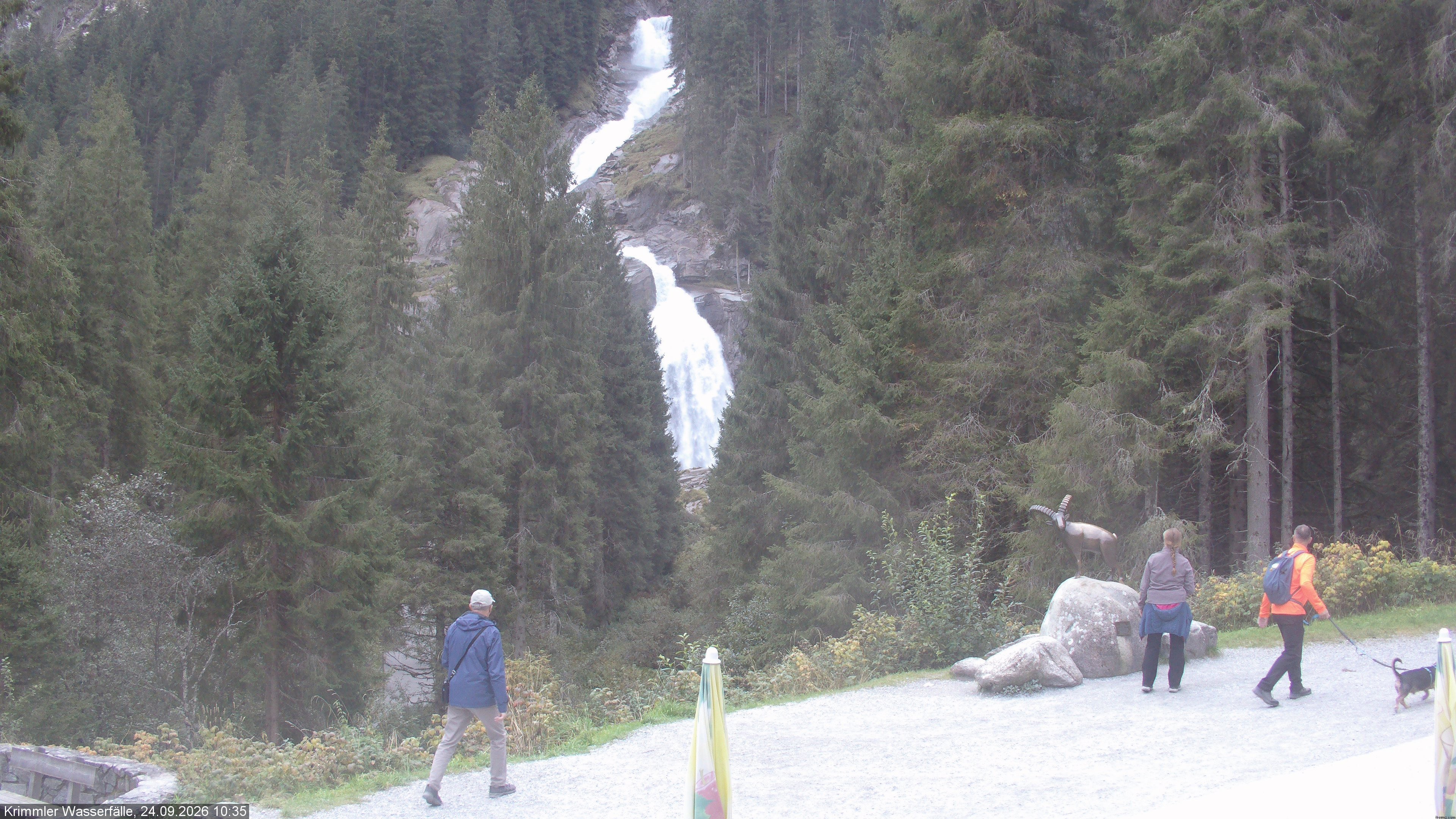 Archived image Webcam Hanke's Café - Krimml Waterfalls