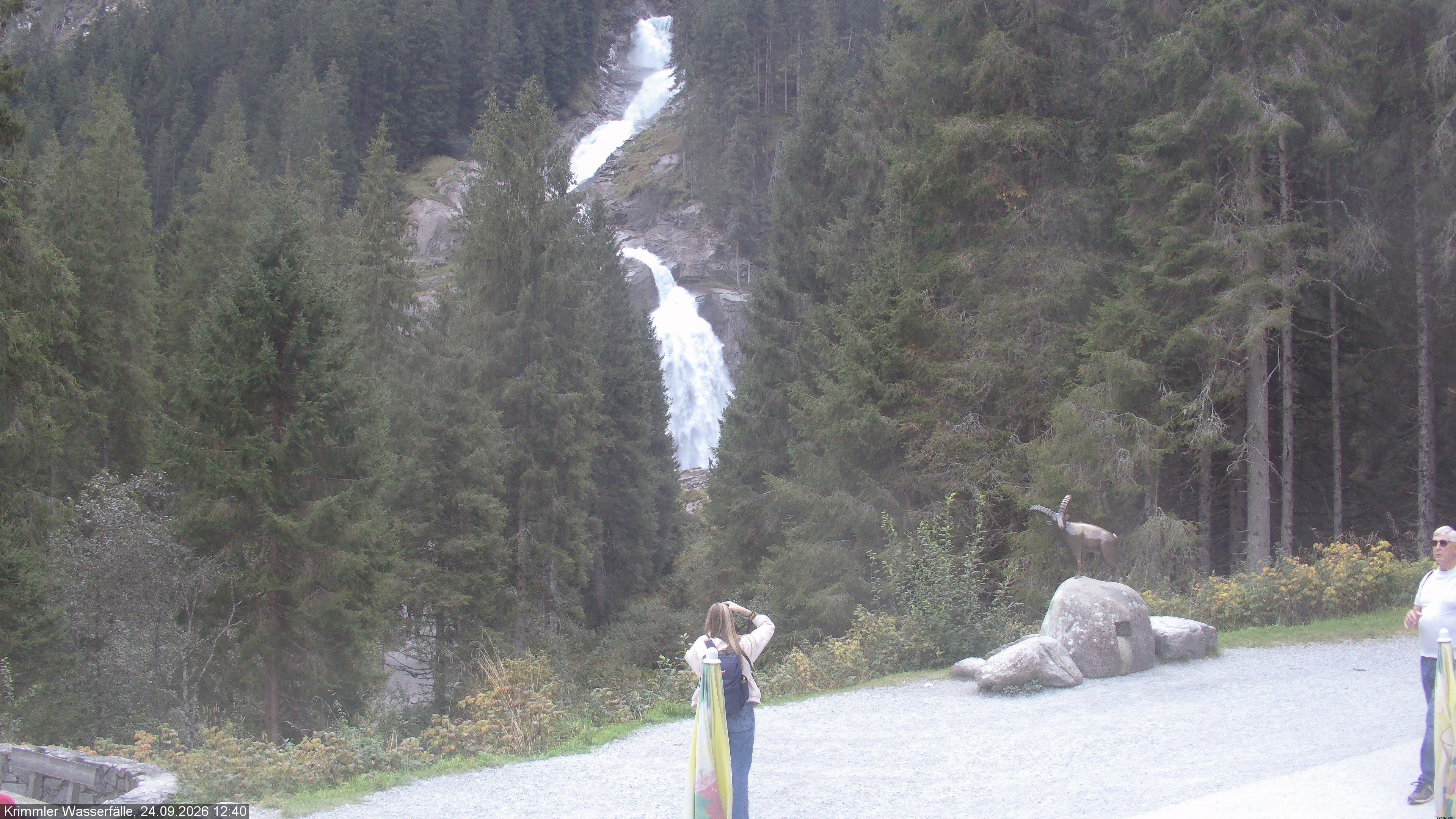 Archived image Webcam Hanke's Café - Krimml Waterfalls