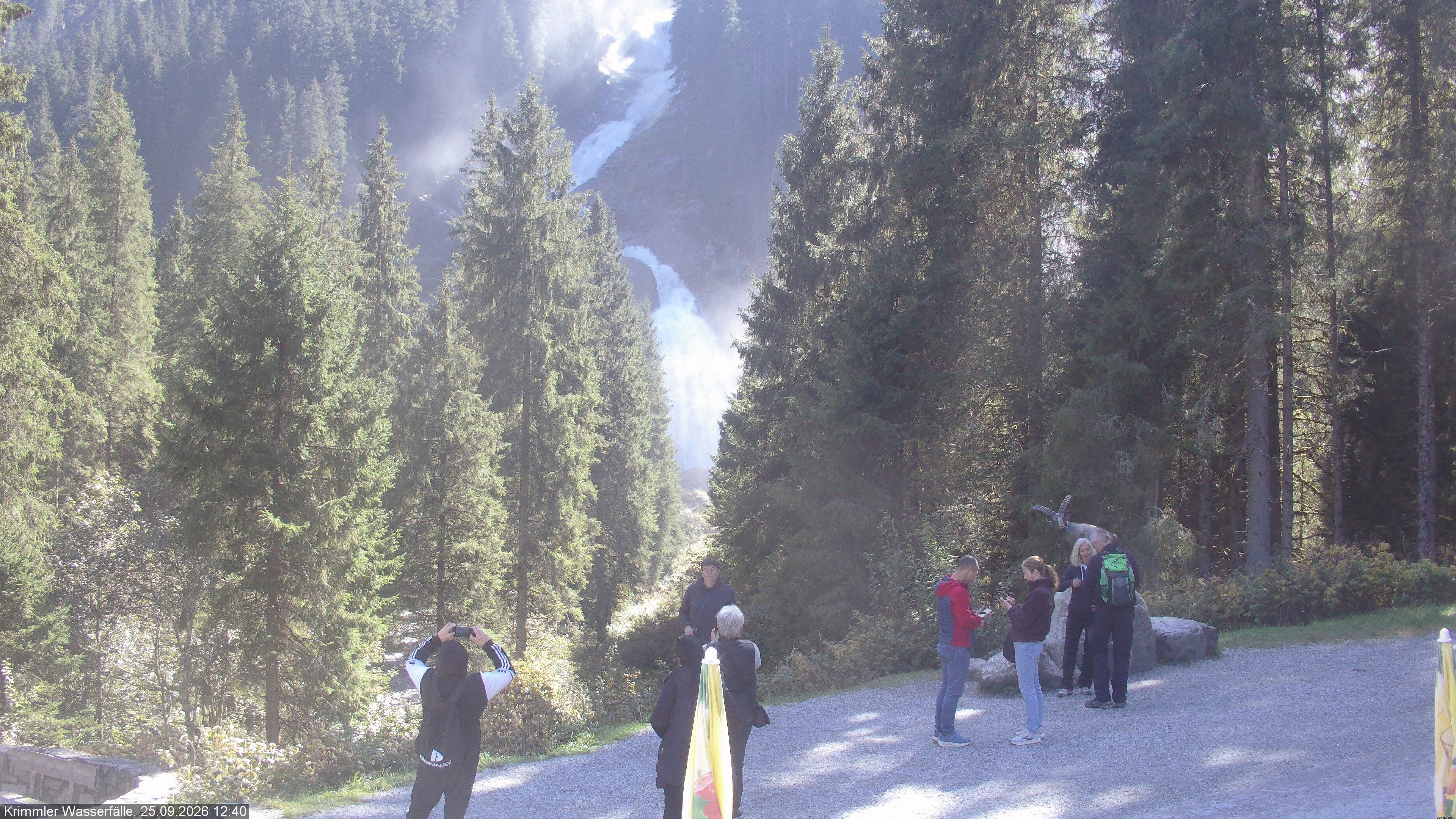 Archiv Foto Webcam Krimmler Wasserfall - Hanke's Café