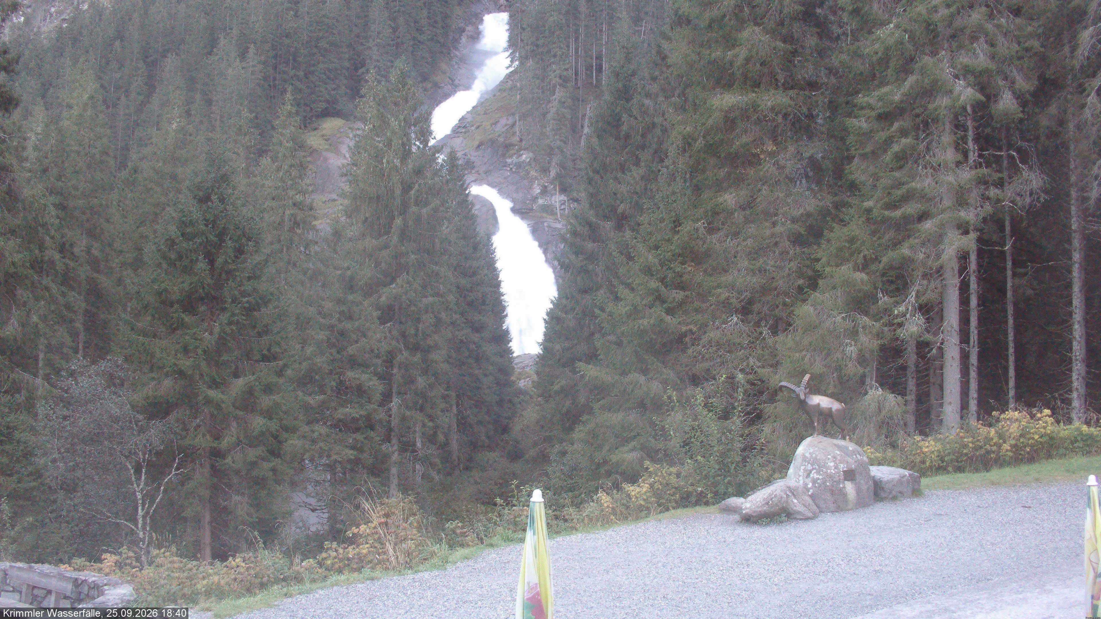Archiv Foto Webcam Krimmler Wasserfall - Hanke's Café