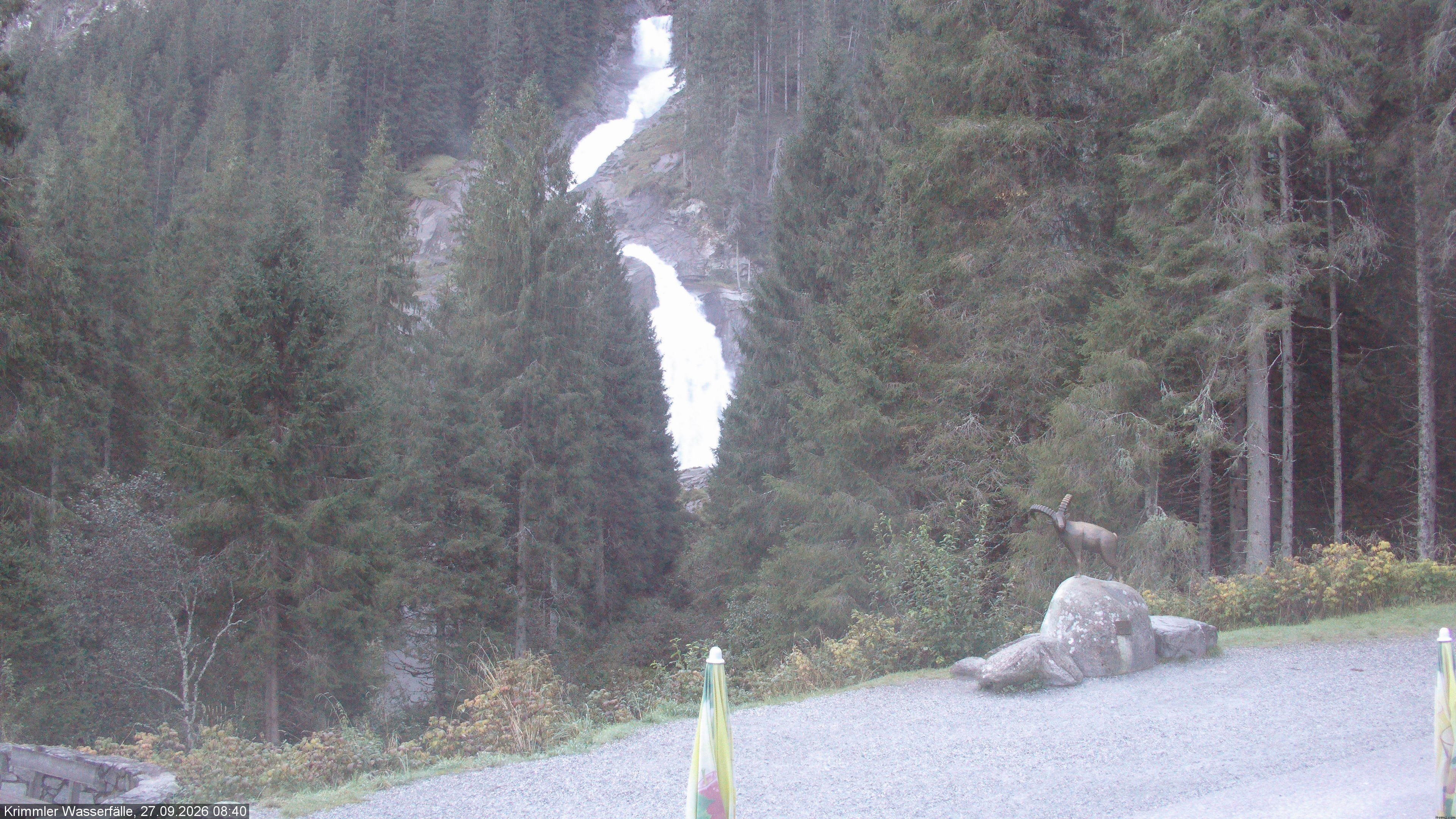Archiv Foto Webcam Krimmler Wasserfall - Hanke's Café