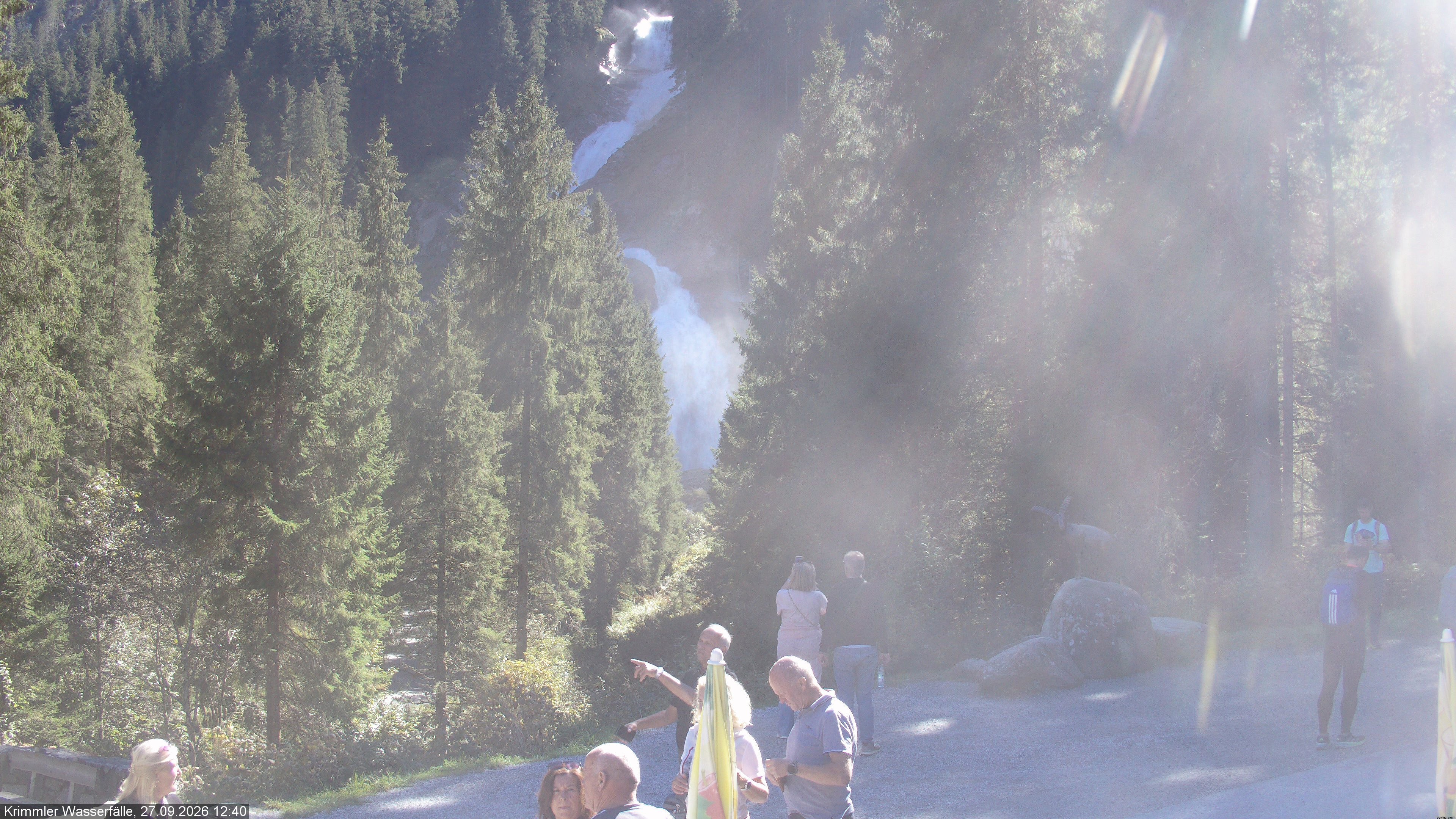 Archiv Foto Webcam Krimmler Wasserfall - Hanke's Café