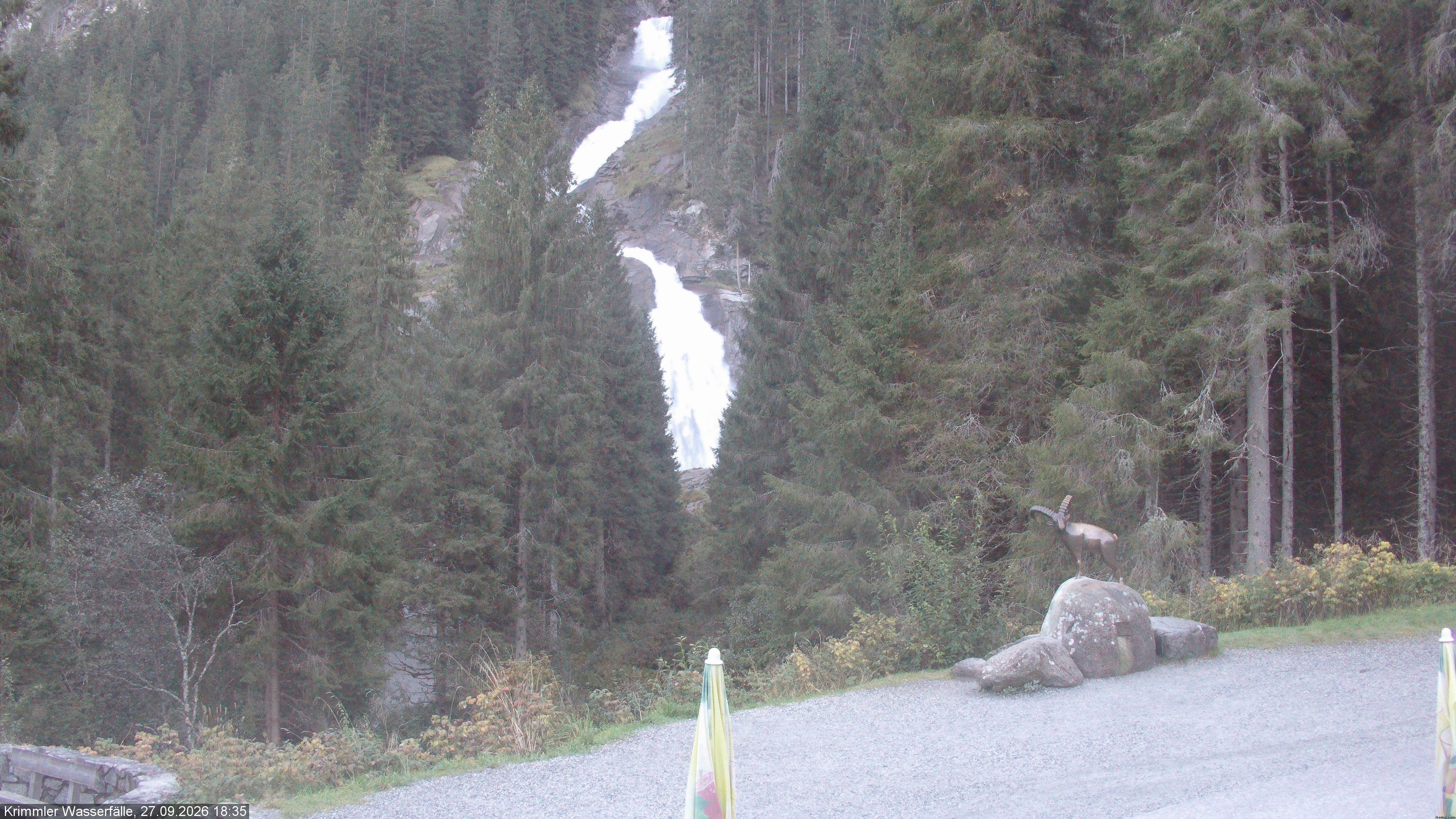 Archiv Foto Webcam Krimmler Wasserfall - Hanke's Café