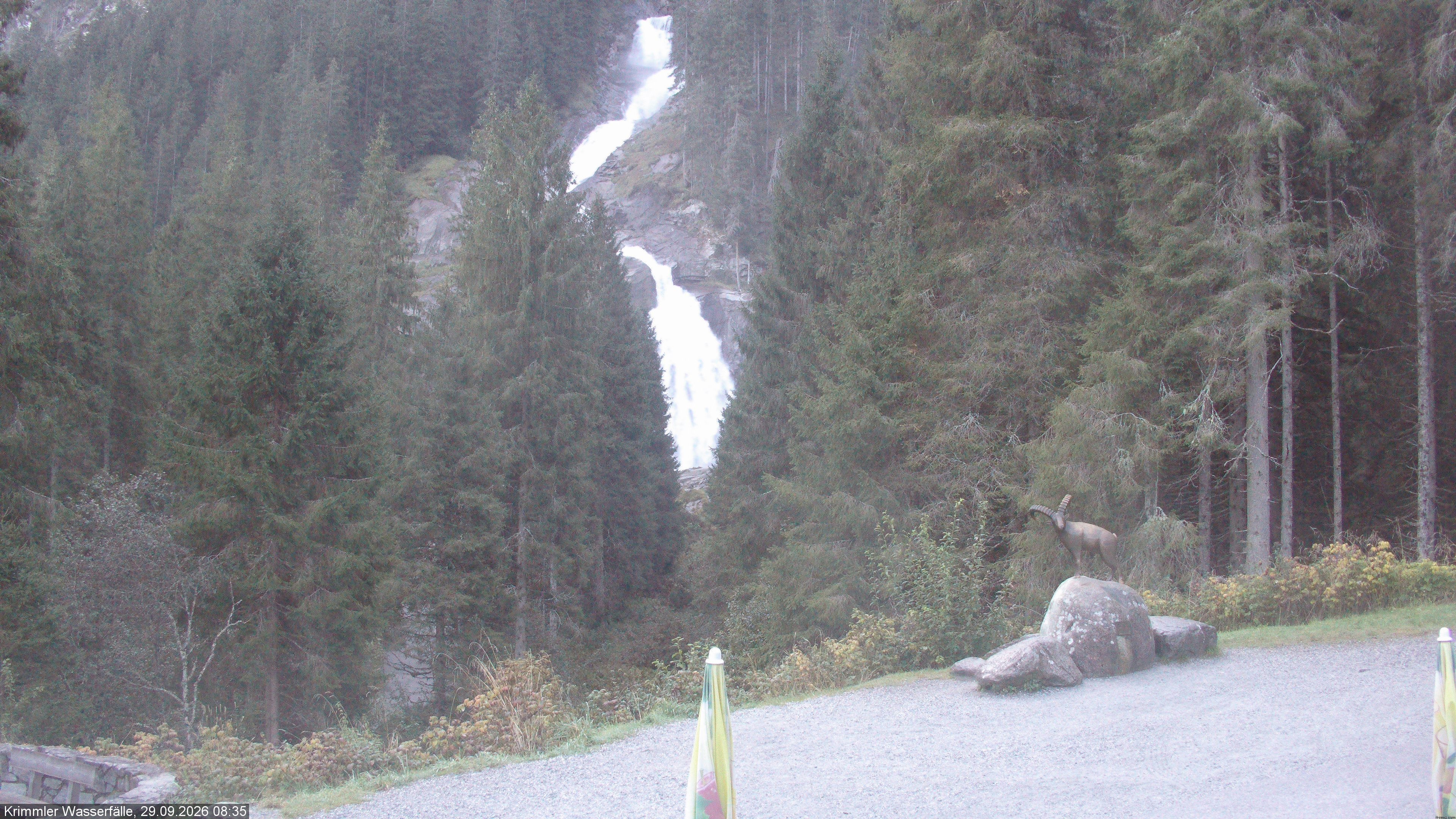 Archiv Foto Webcam Krimmler Wasserfall - Hanke's Café