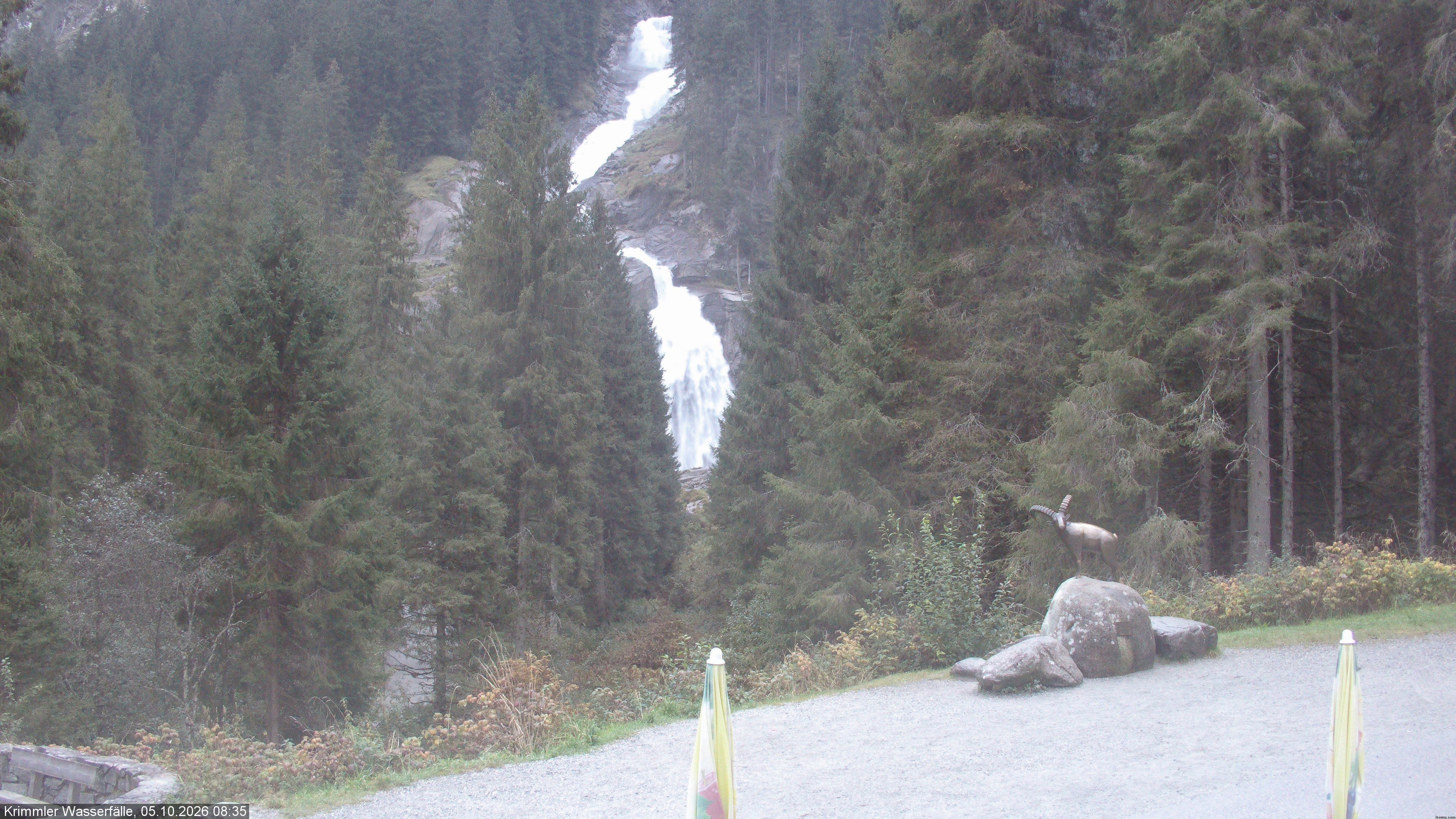 Archived image Webcam Hanke's Café - Krimml Waterfalls