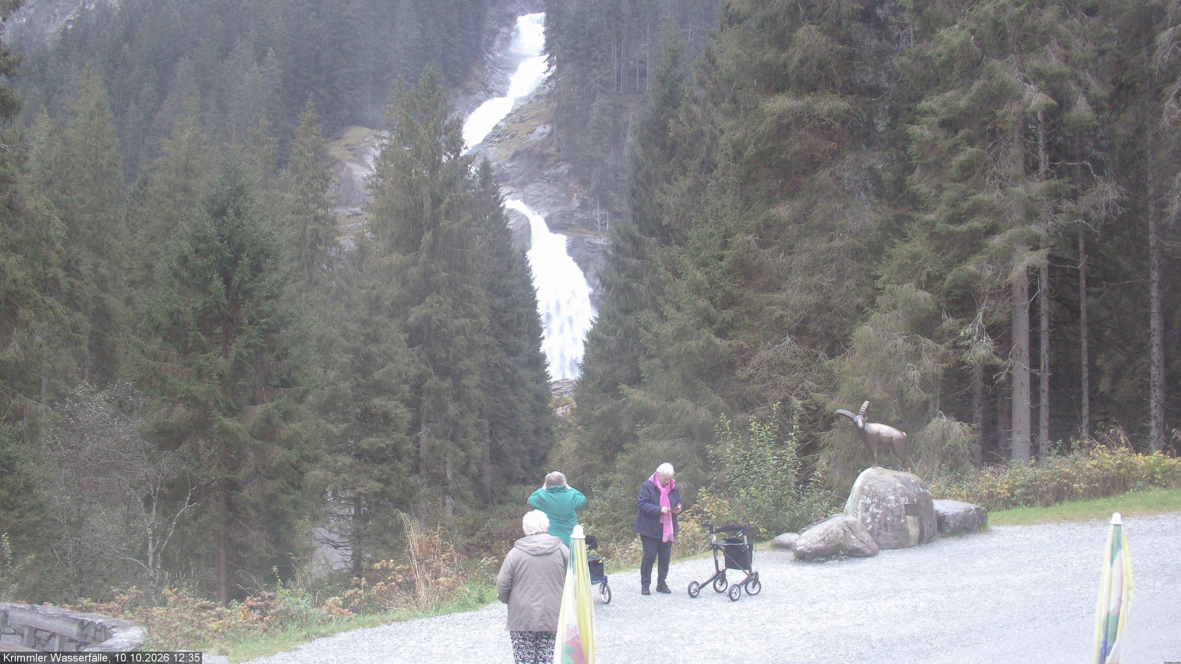 Archived image Webcam Hanke's Café - Krimml Waterfalls