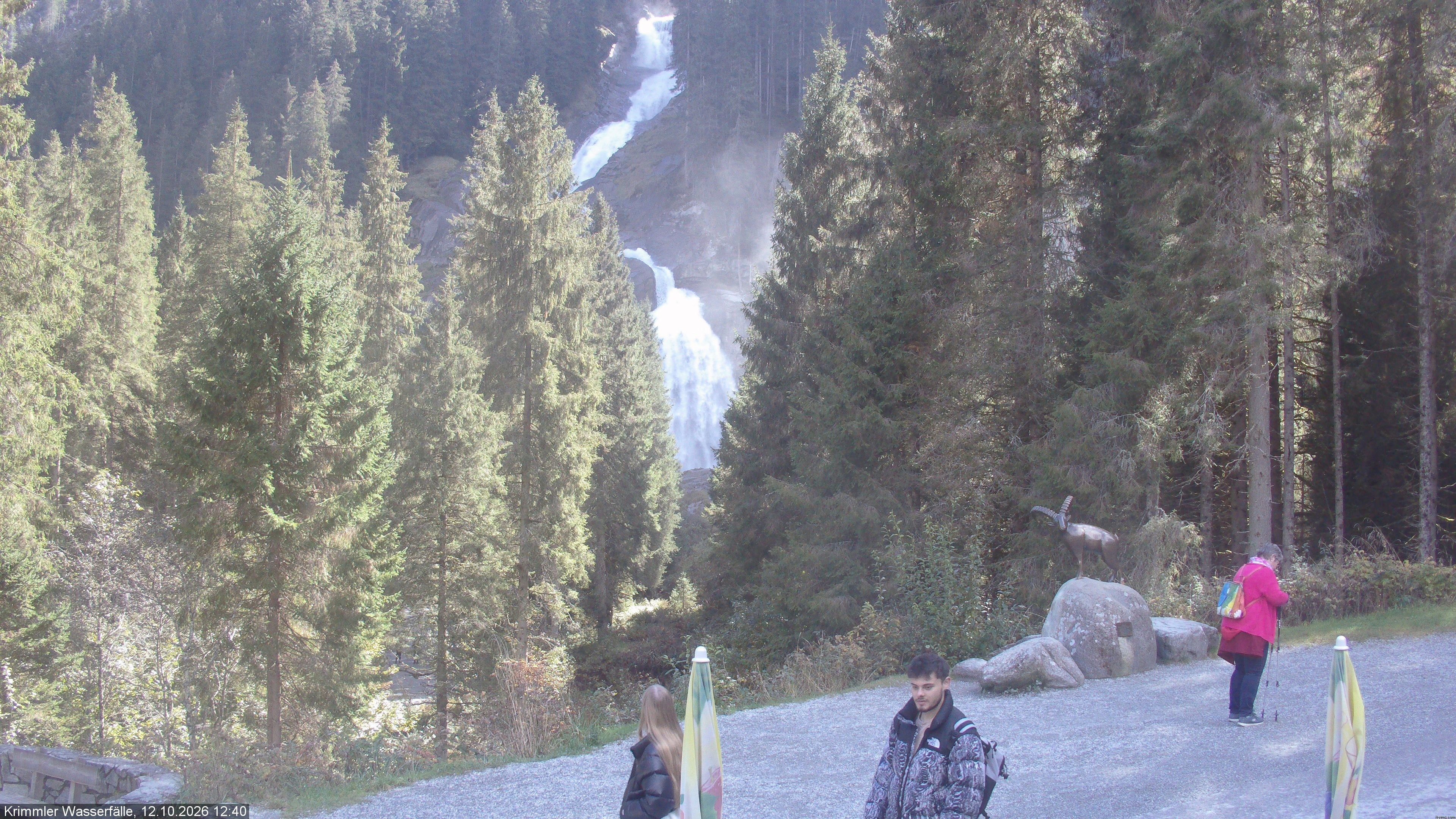 Archiv Foto Webcam Krimmler Wasserfall - Hanke's Café