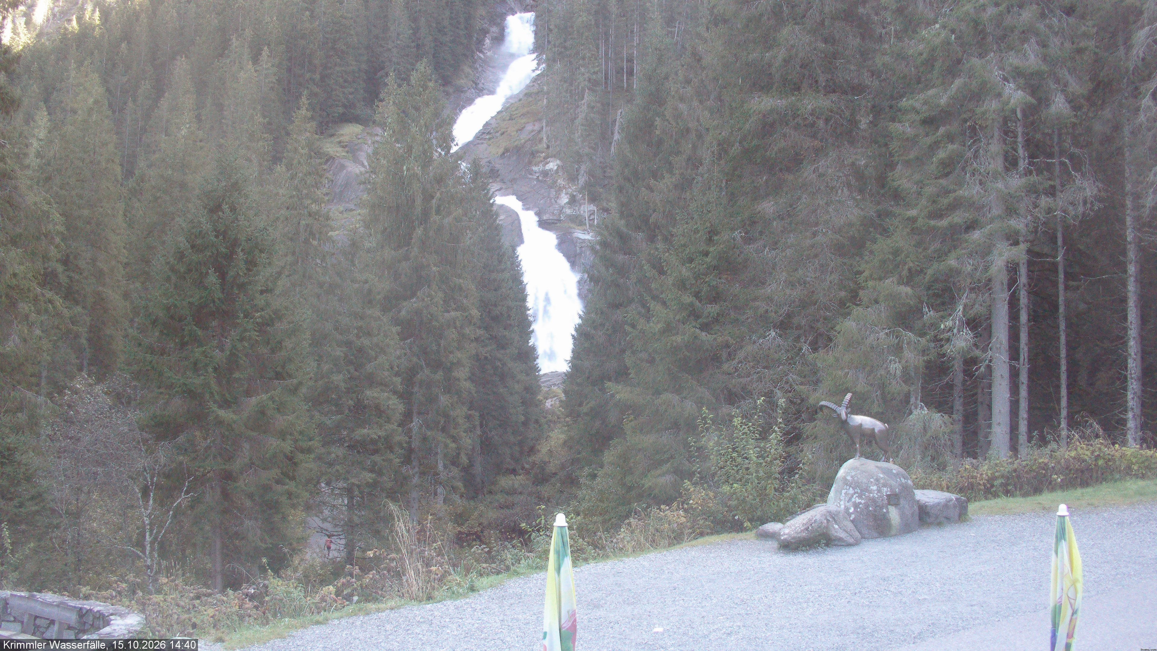 Archiv Foto Webcam Krimmler Wasserfall - Hanke's Café