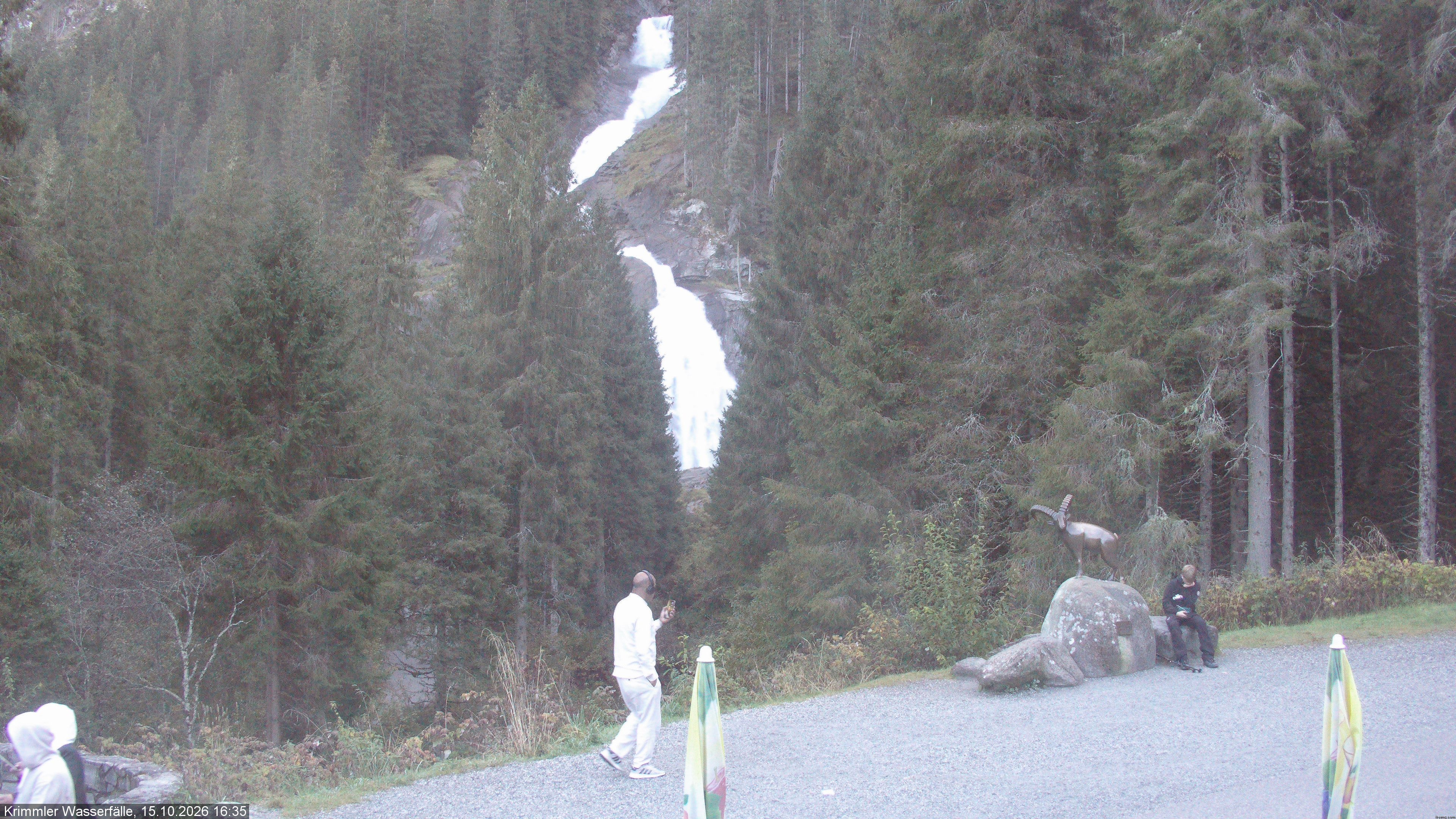Archiv Foto Webcam Krimmler Wasserfall - Hanke's Café