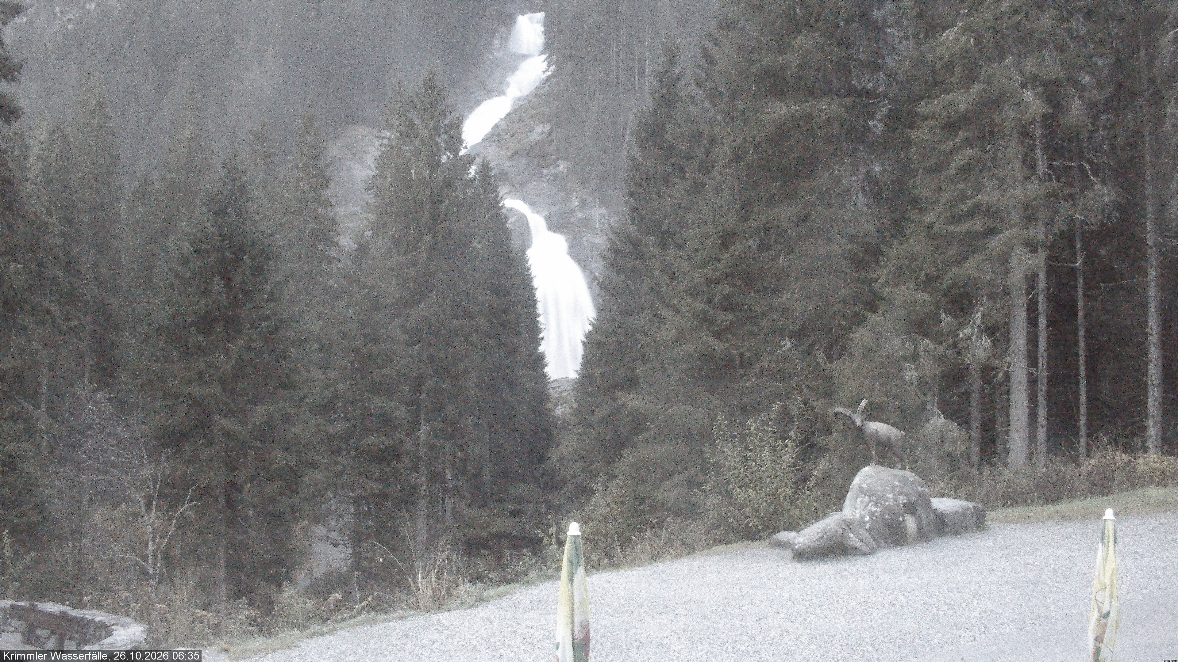Archiv Foto Webcam Krimmler Wasserfall - Hanke's Café