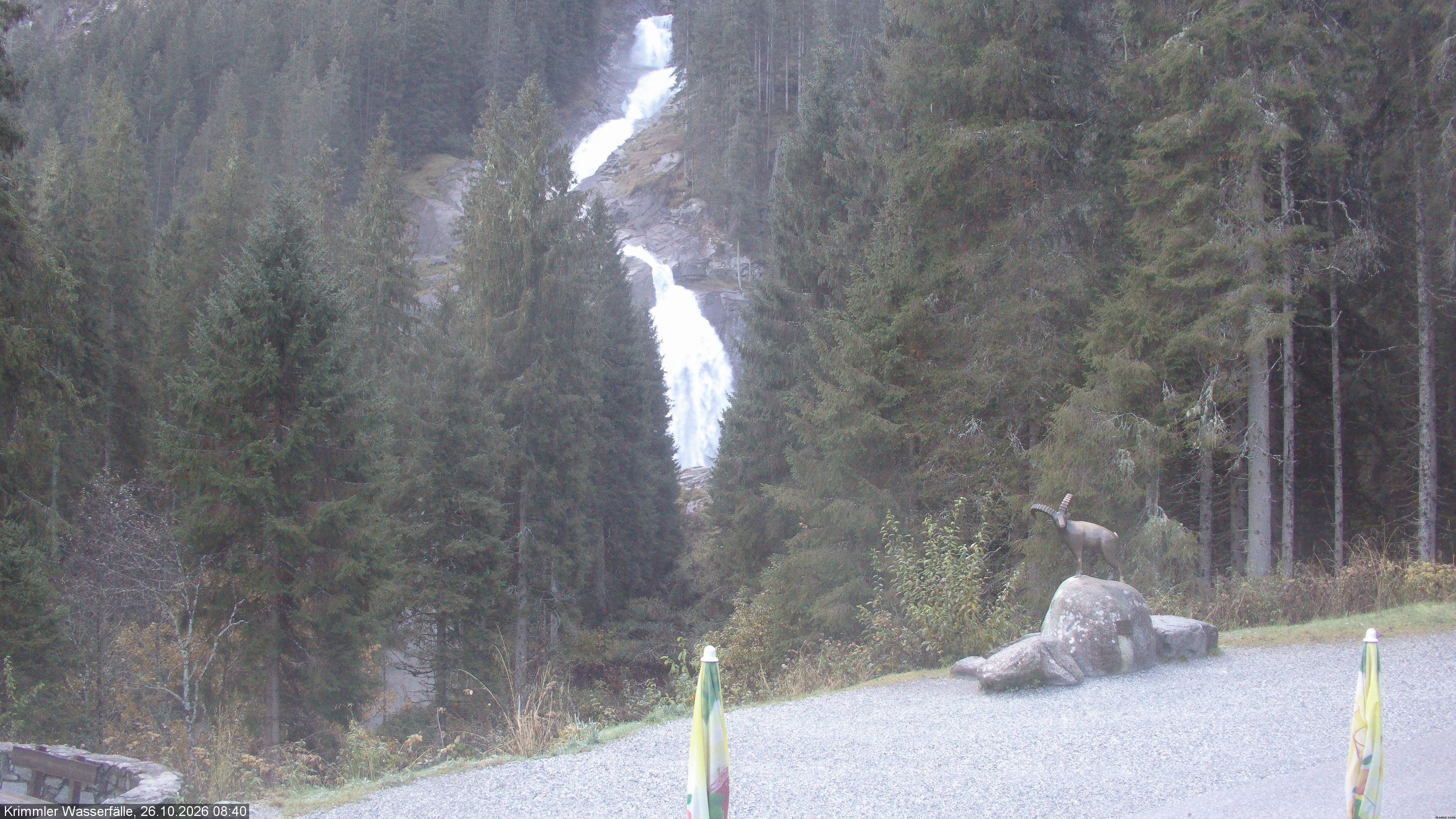 Archiv Foto Webcam Krimmler Wasserfall - Hanke's Café