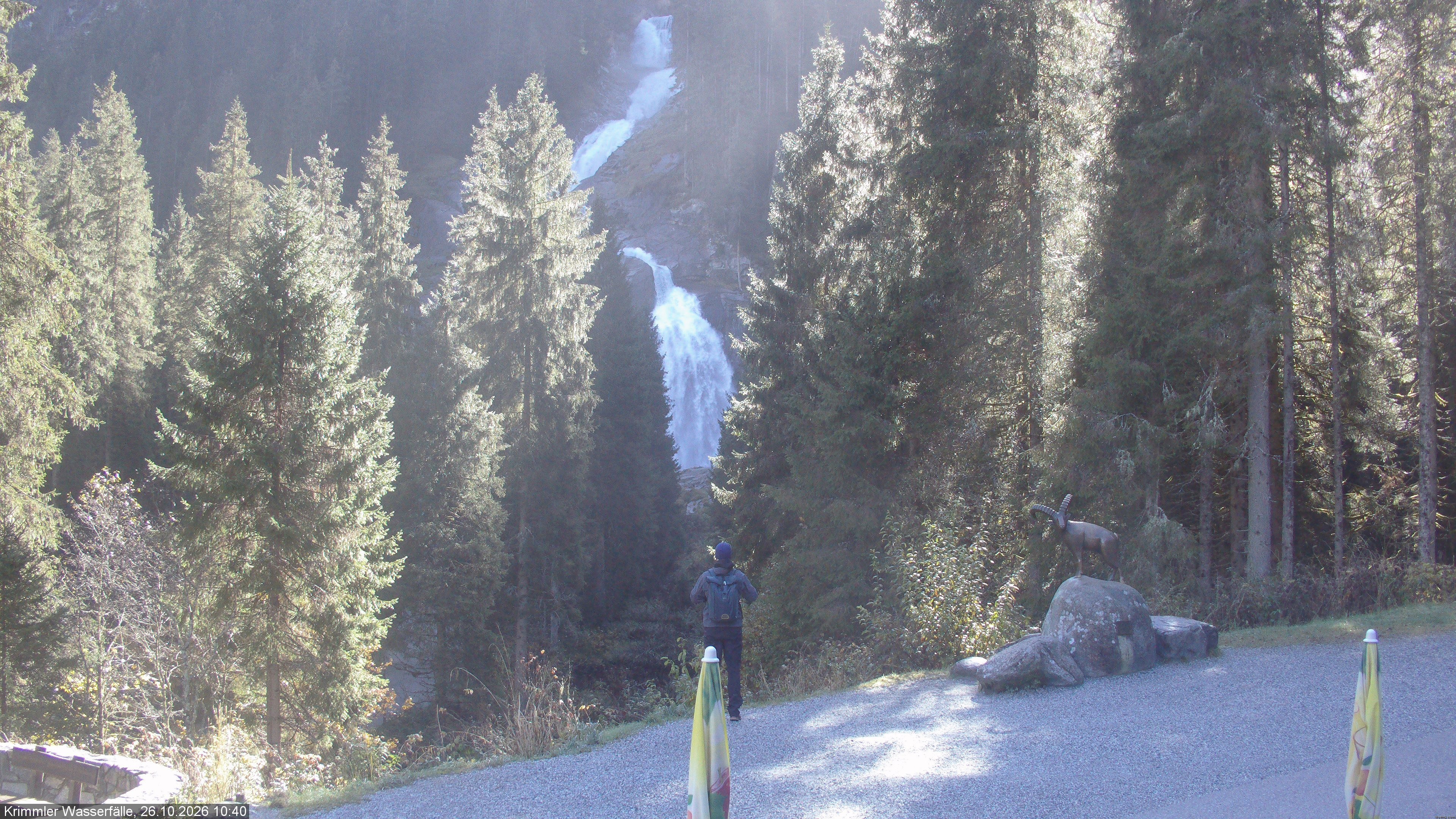 Archiv Foto Webcam Krimmler Wasserfall - Hanke's Café