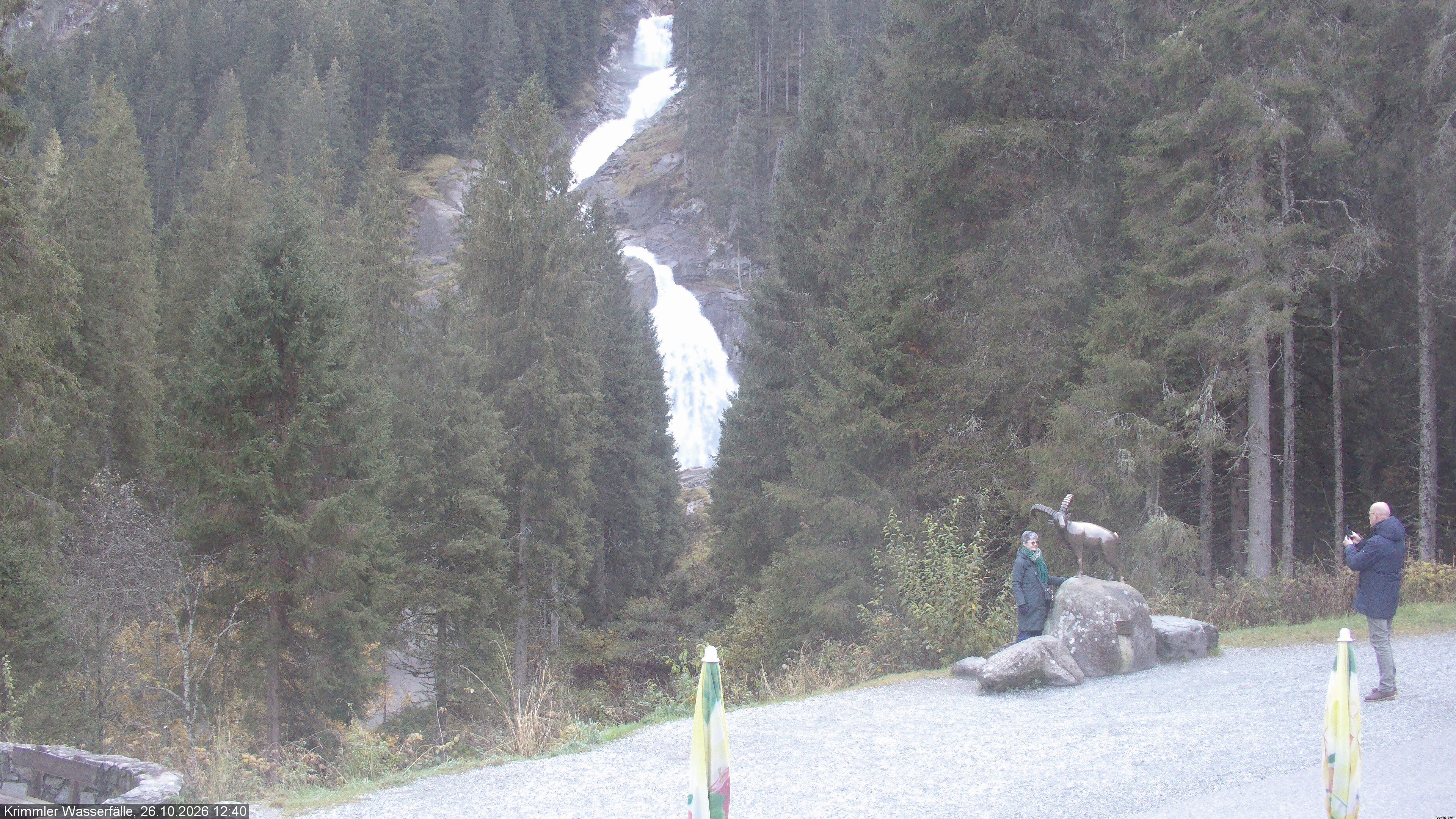 Archiv Foto Webcam Krimmler Wasserfall - Hanke's Café