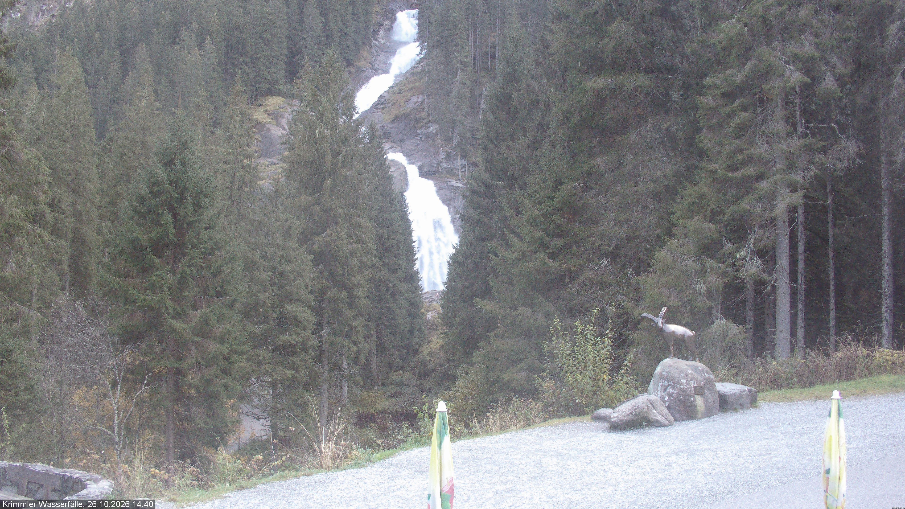 Archiv Foto Webcam Krimmler Wasserfall - Hanke's Café