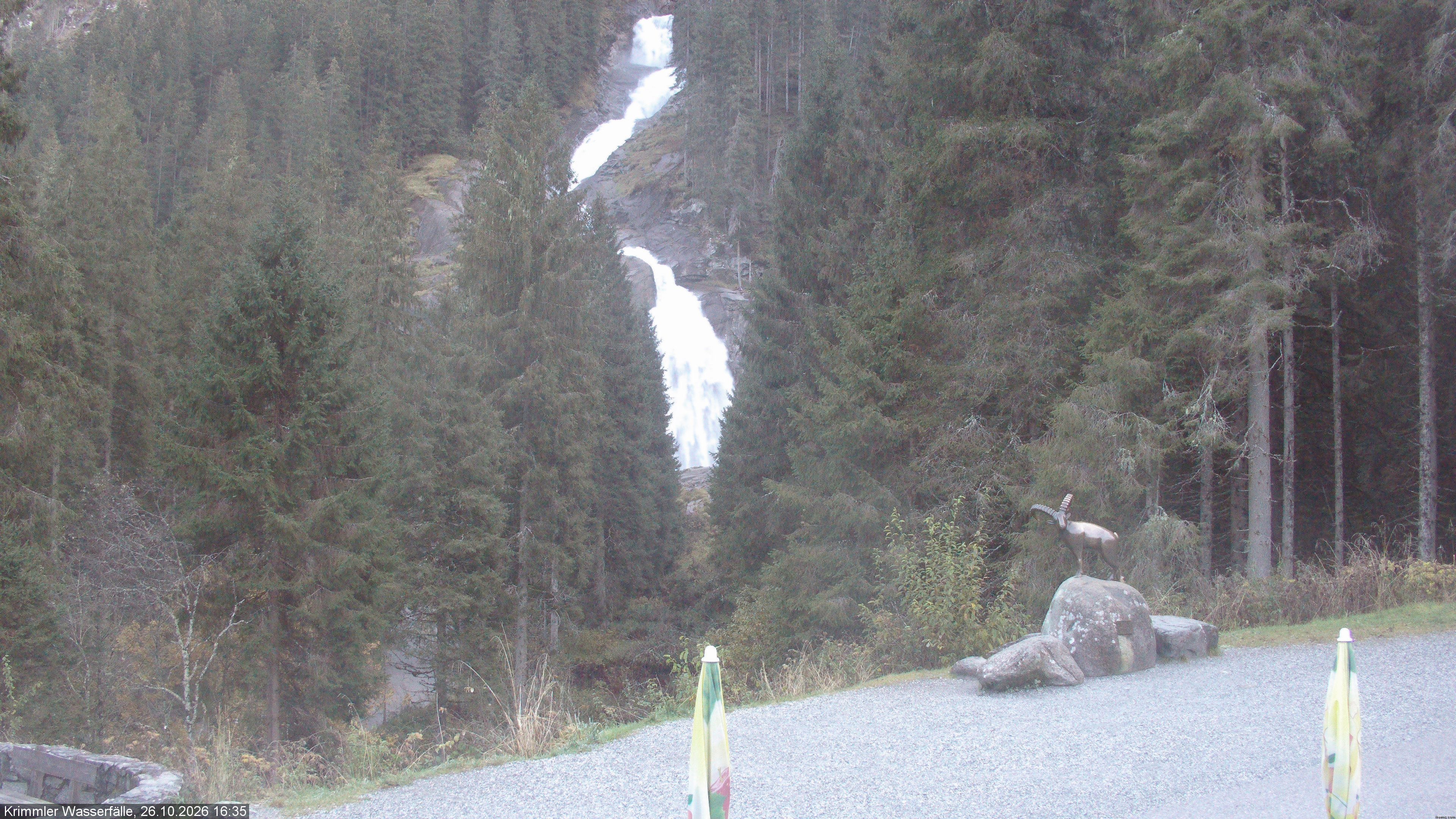 Archiv Foto Webcam Krimmler Wasserfall - Hanke's Café