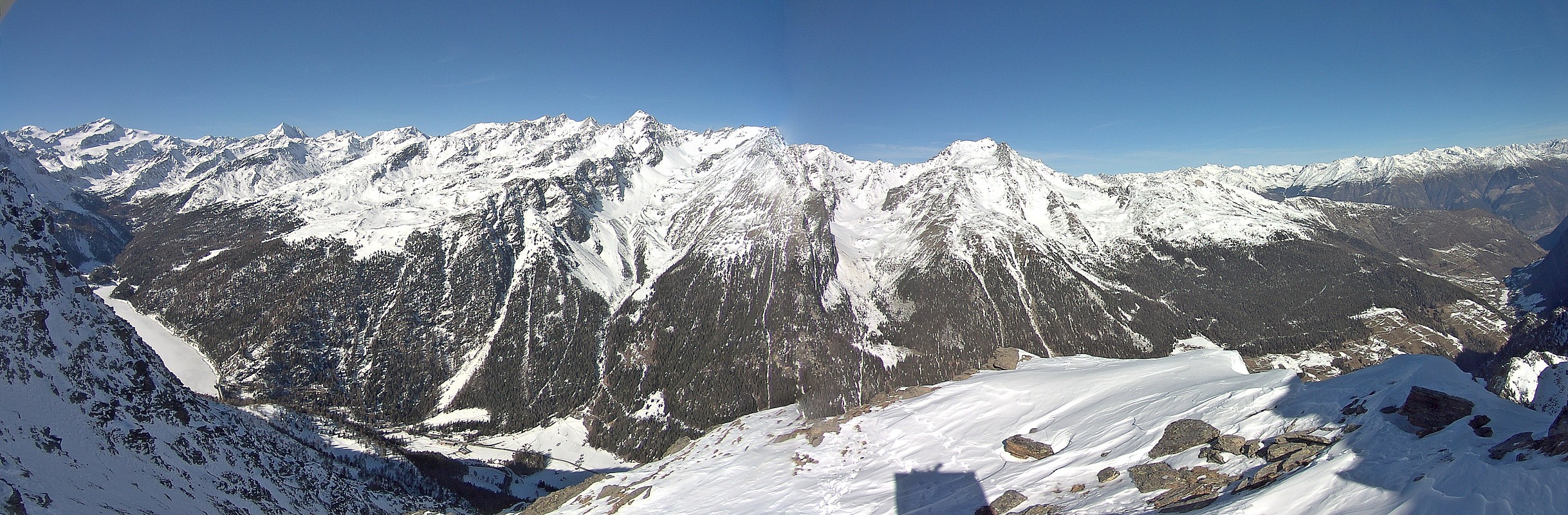 Archived image Webcam View at barrier lake Zufritt in Vinschgau Valley