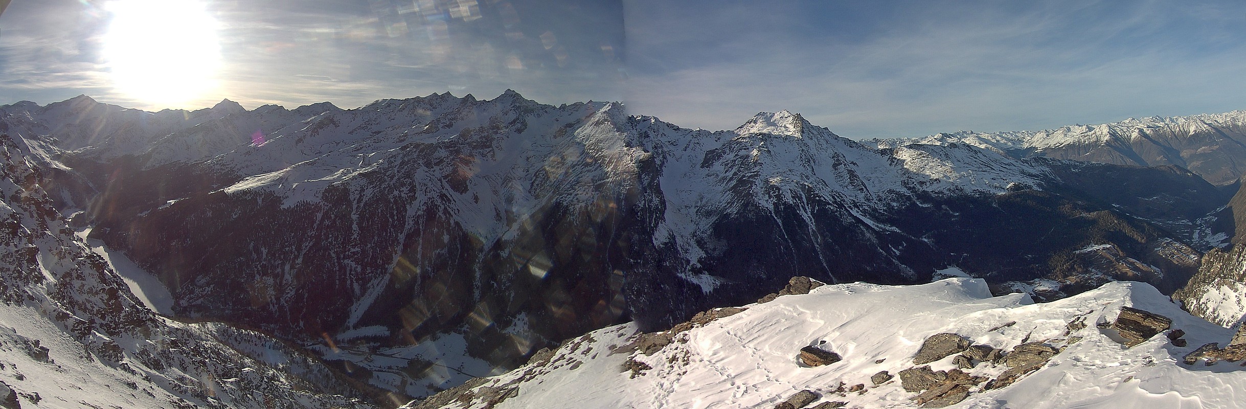 Archived image Webcam View at barrier lake Zufritt in Vinschgau Valley