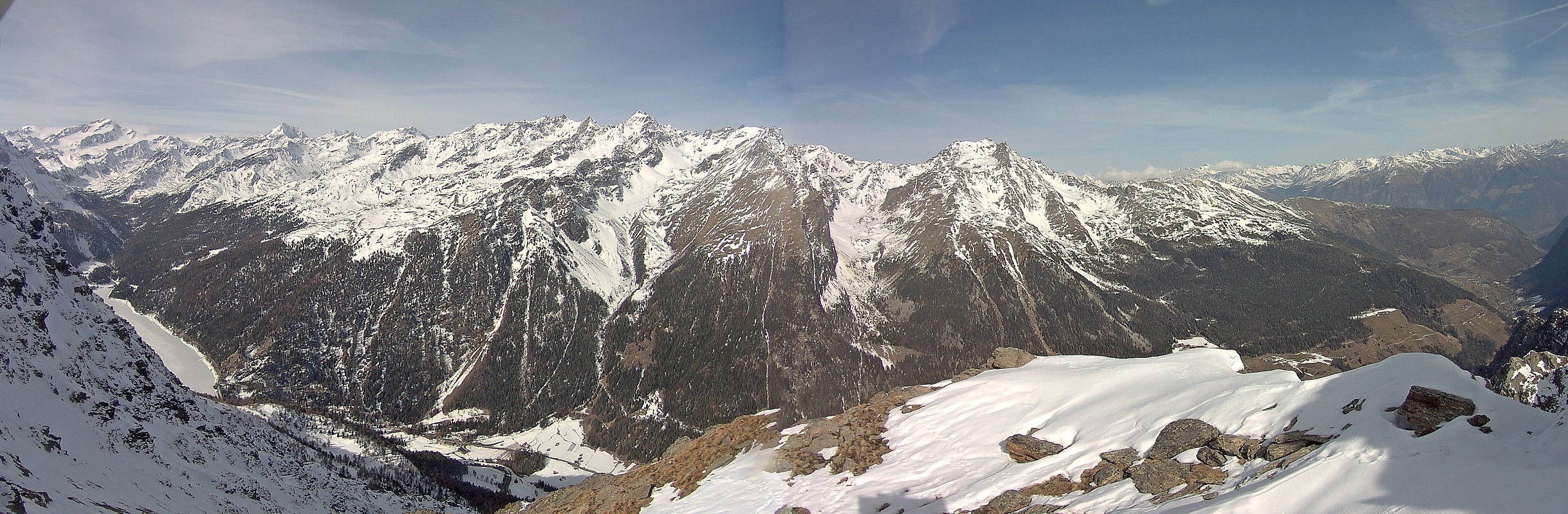 Archived image Webcam View at barrier lake Zufritt in Vinschgau Valley