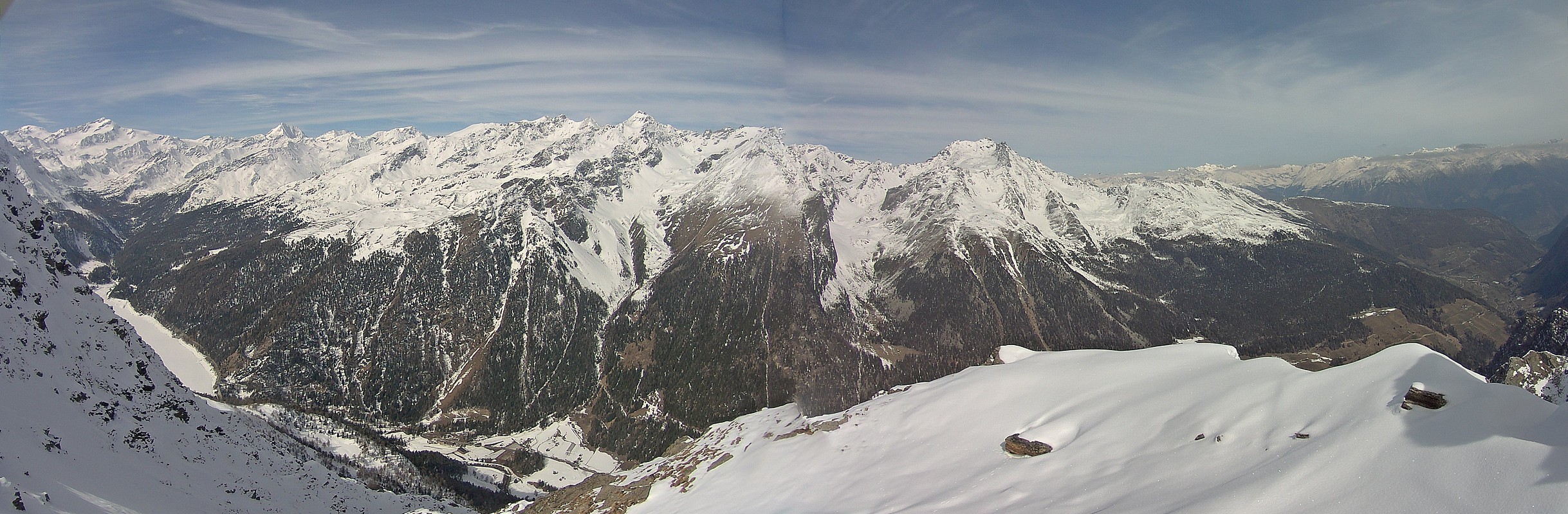 Archived image Webcam View at barrier lake Zufritt in Vinschgau Valley