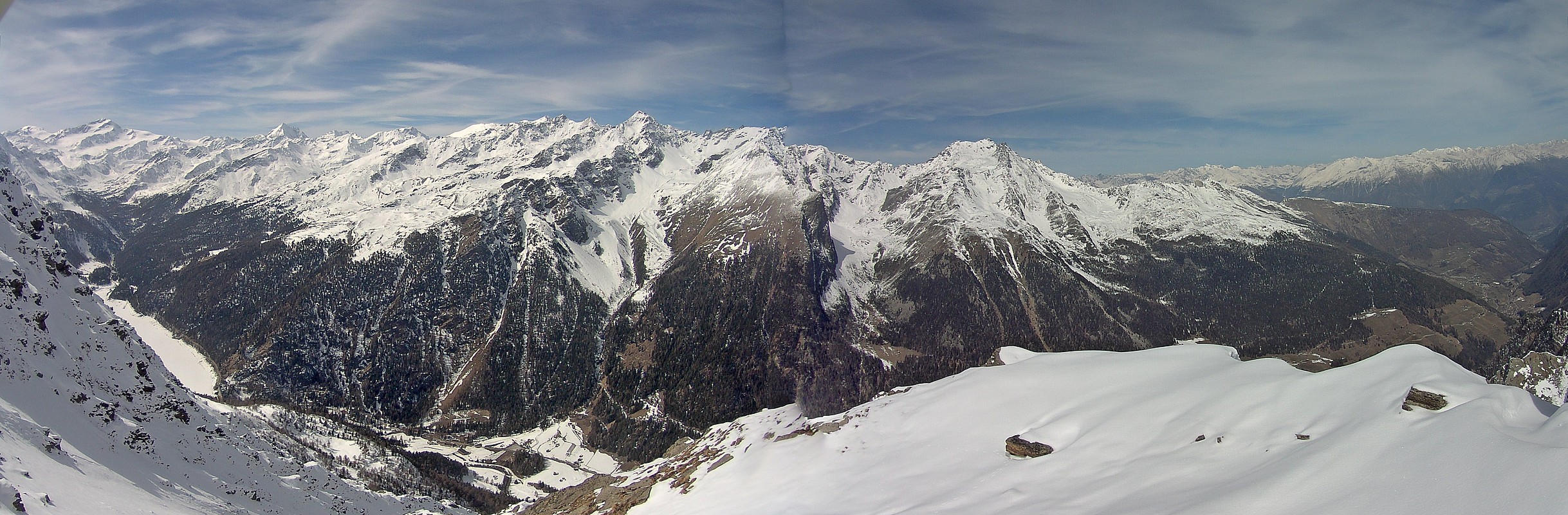 Archived image Webcam View at barrier lake Zufritt in Vinschgau Valley