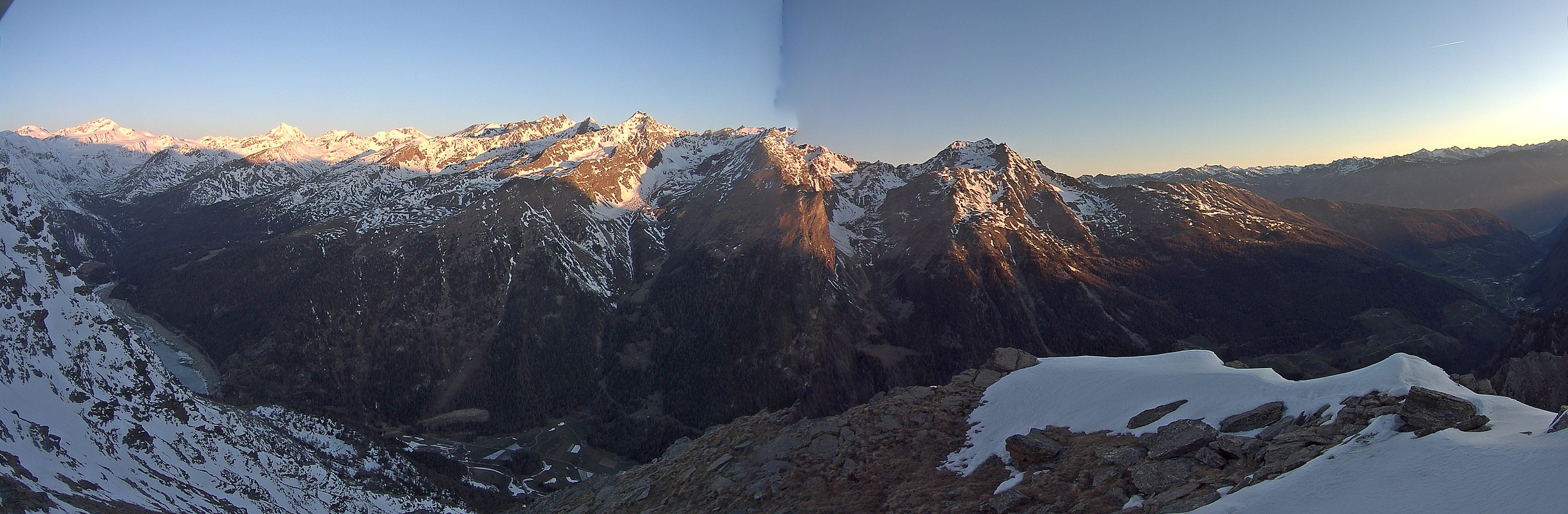 Archiv Foto Webcam Martelltal: Blick Zufrittsee