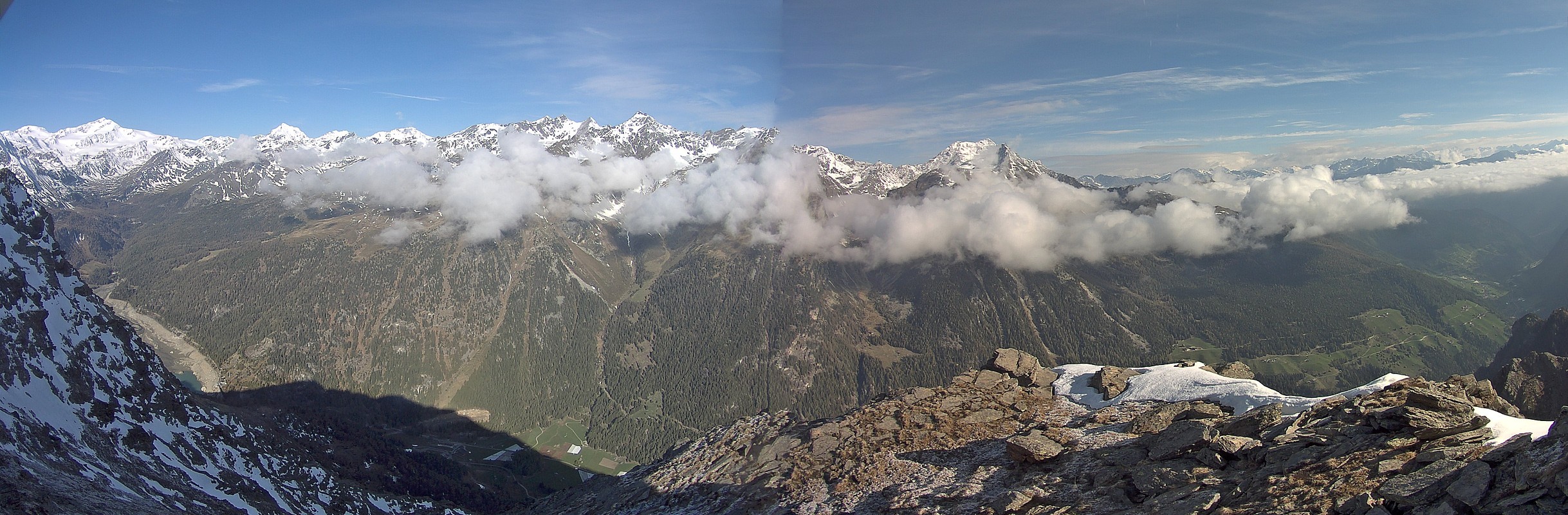 Archiv Foto Webcam Martelltal: Blick Zufrittsee