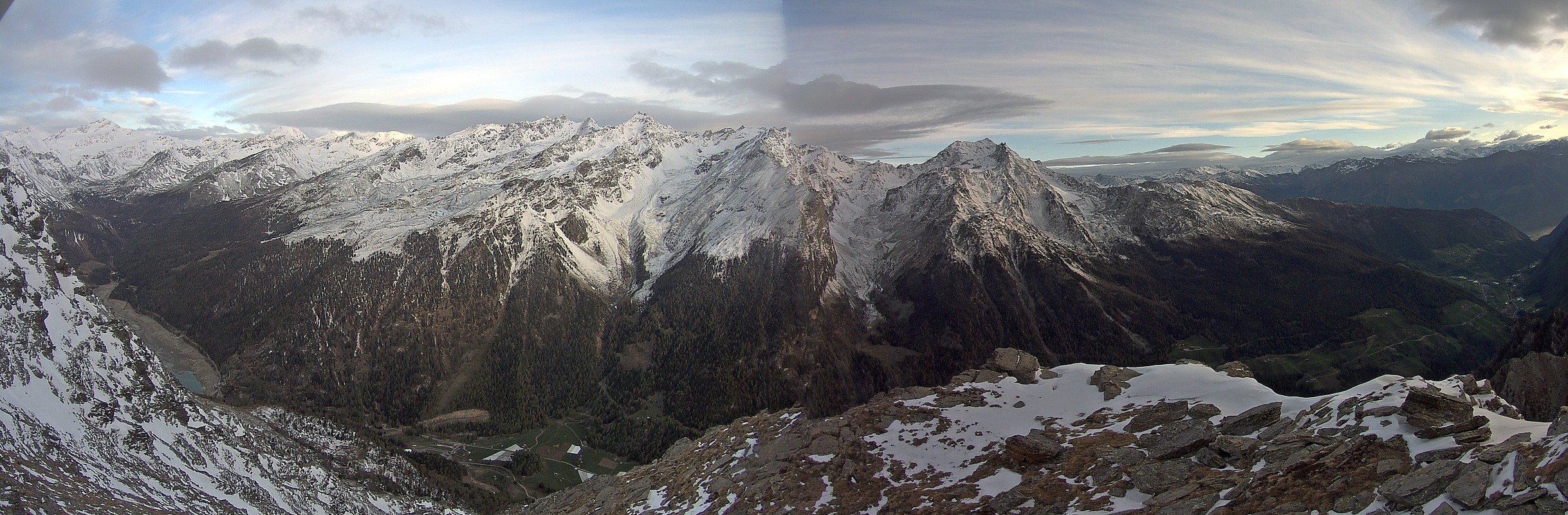 Archiv Foto Webcam Martelltal: Blick Zufrittsee