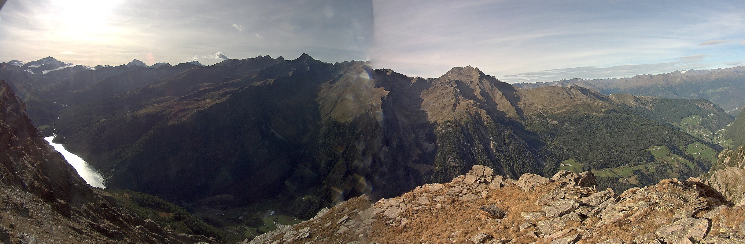 Archiv Foto Webcam Martelltal: Blick Zufrittsee