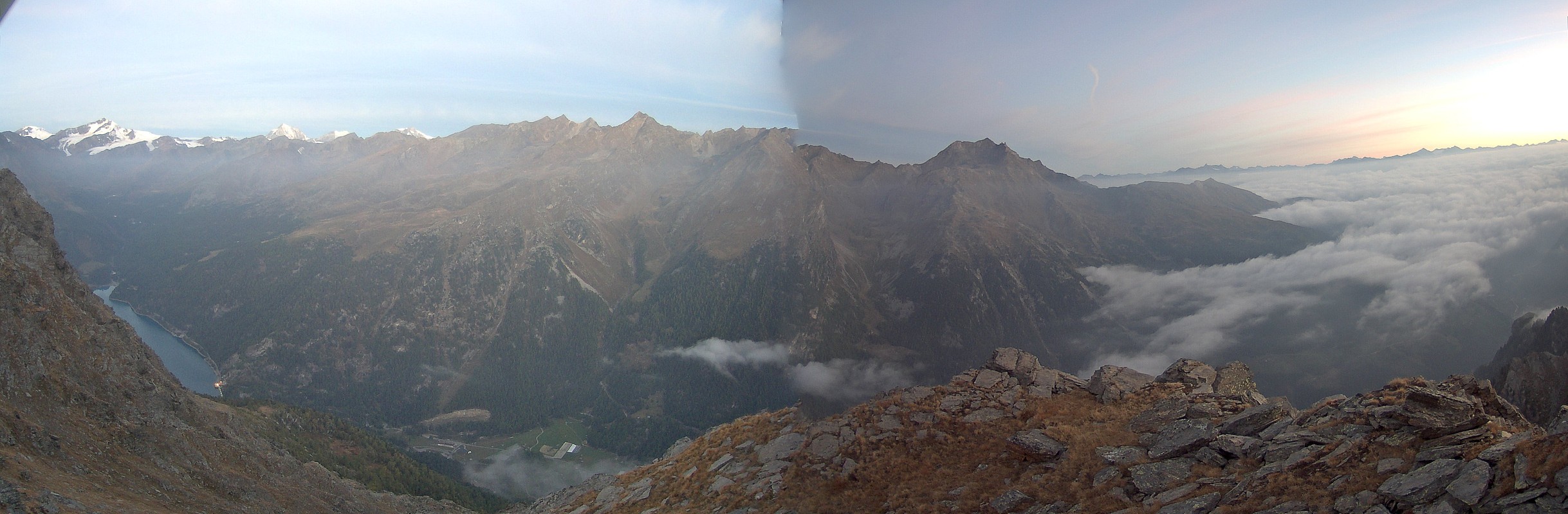 Archiv Foto Webcam Martelltal: Blick Zufrittsee