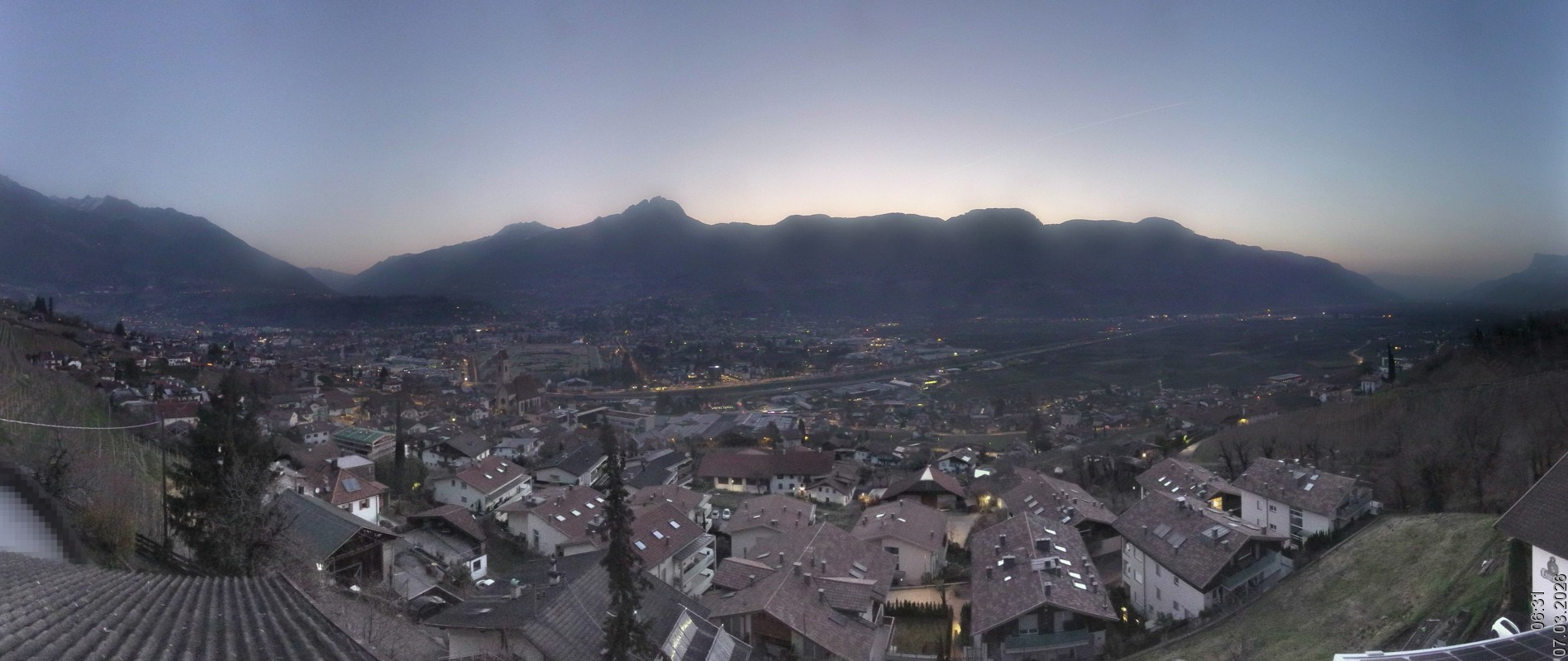 Archiv Foto Webcam Marling - Panorama