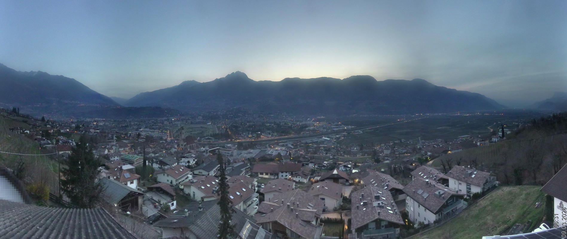 Archiv Foto Webcam Marling - Panorama