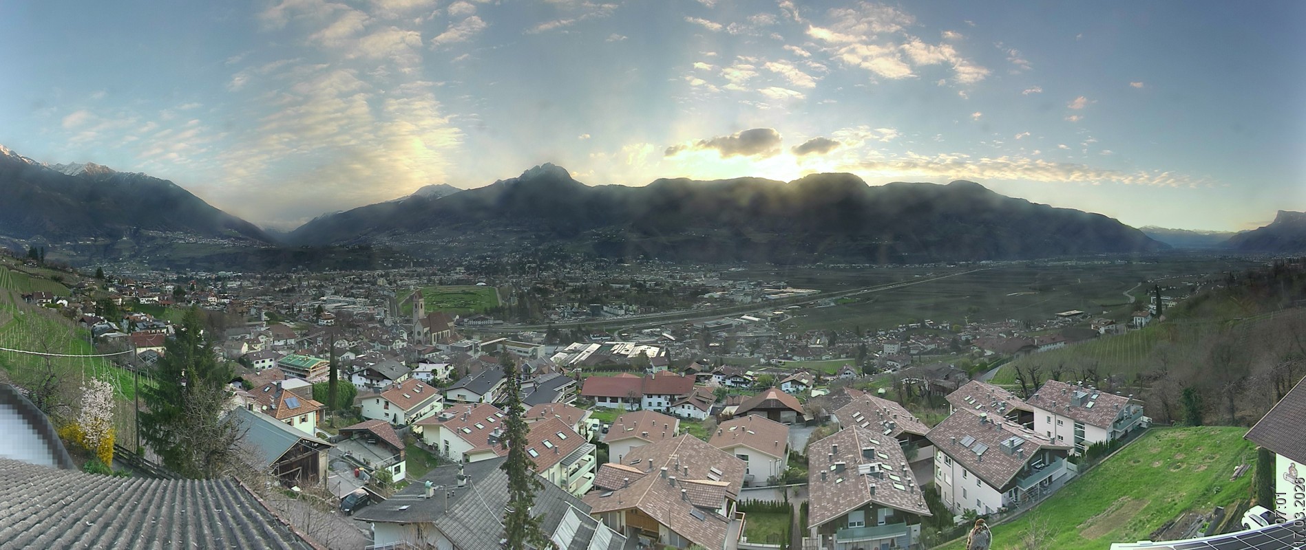 Archiv Foto Webcam Marling - Panorama