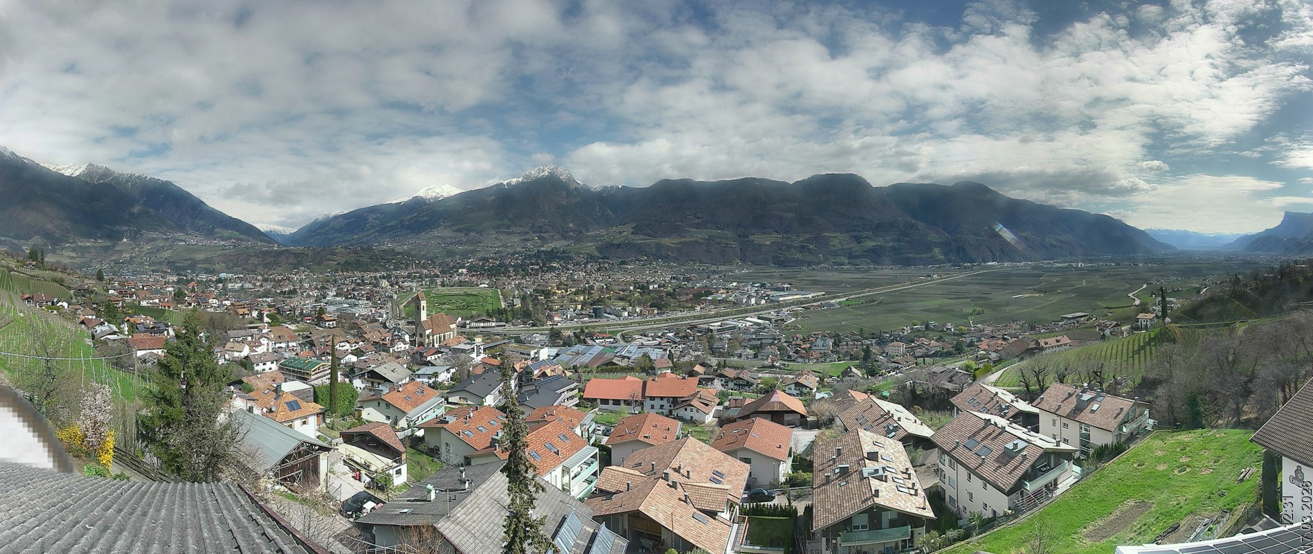 Archiv Foto Webcam Marling - Panorama