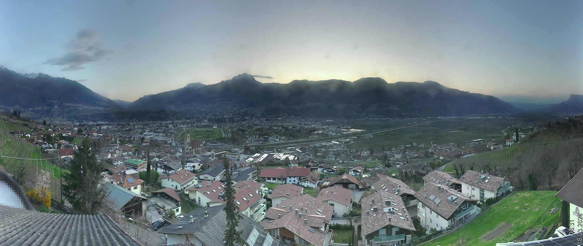 Archiv Foto Webcam Marling - Panorama